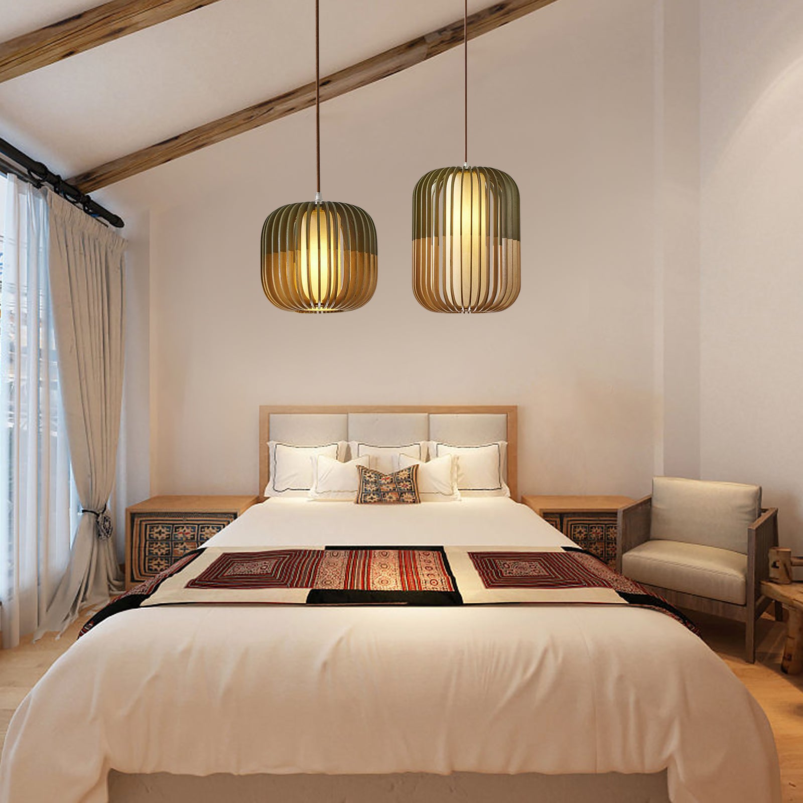 Amaya Houten Hanglamp
