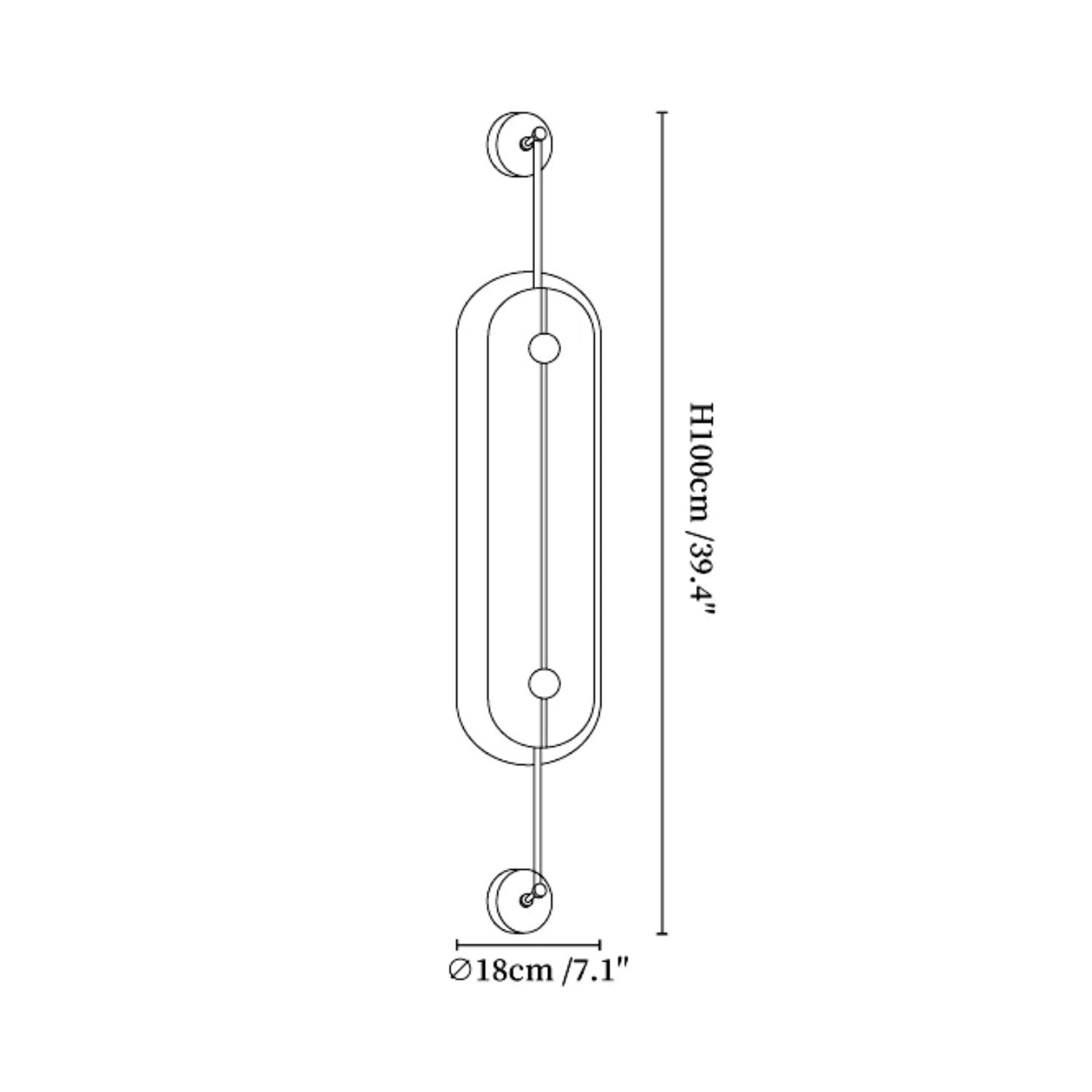 Soweva Albasten Wandlamp