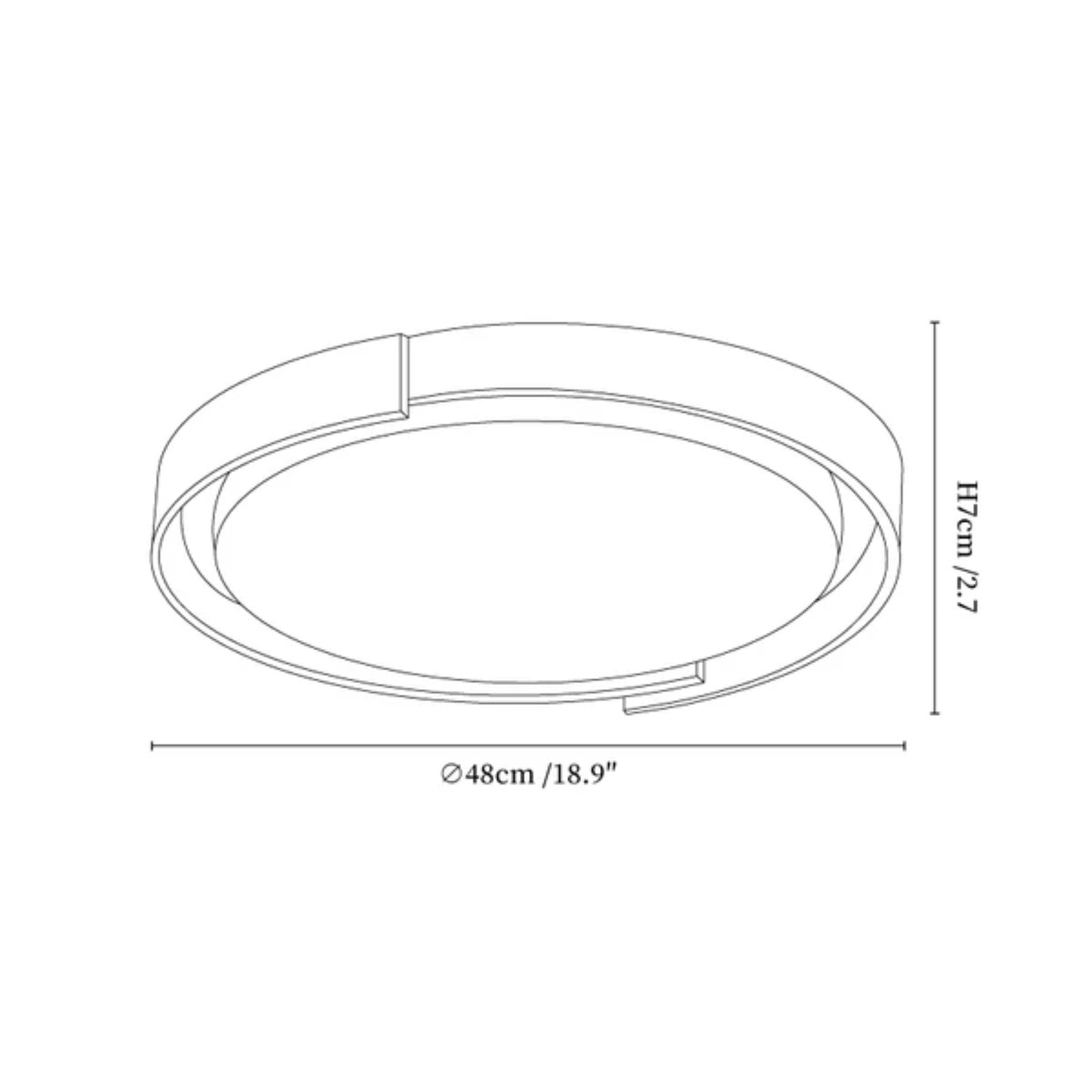 Egitan Natuursteen Plafondlamp