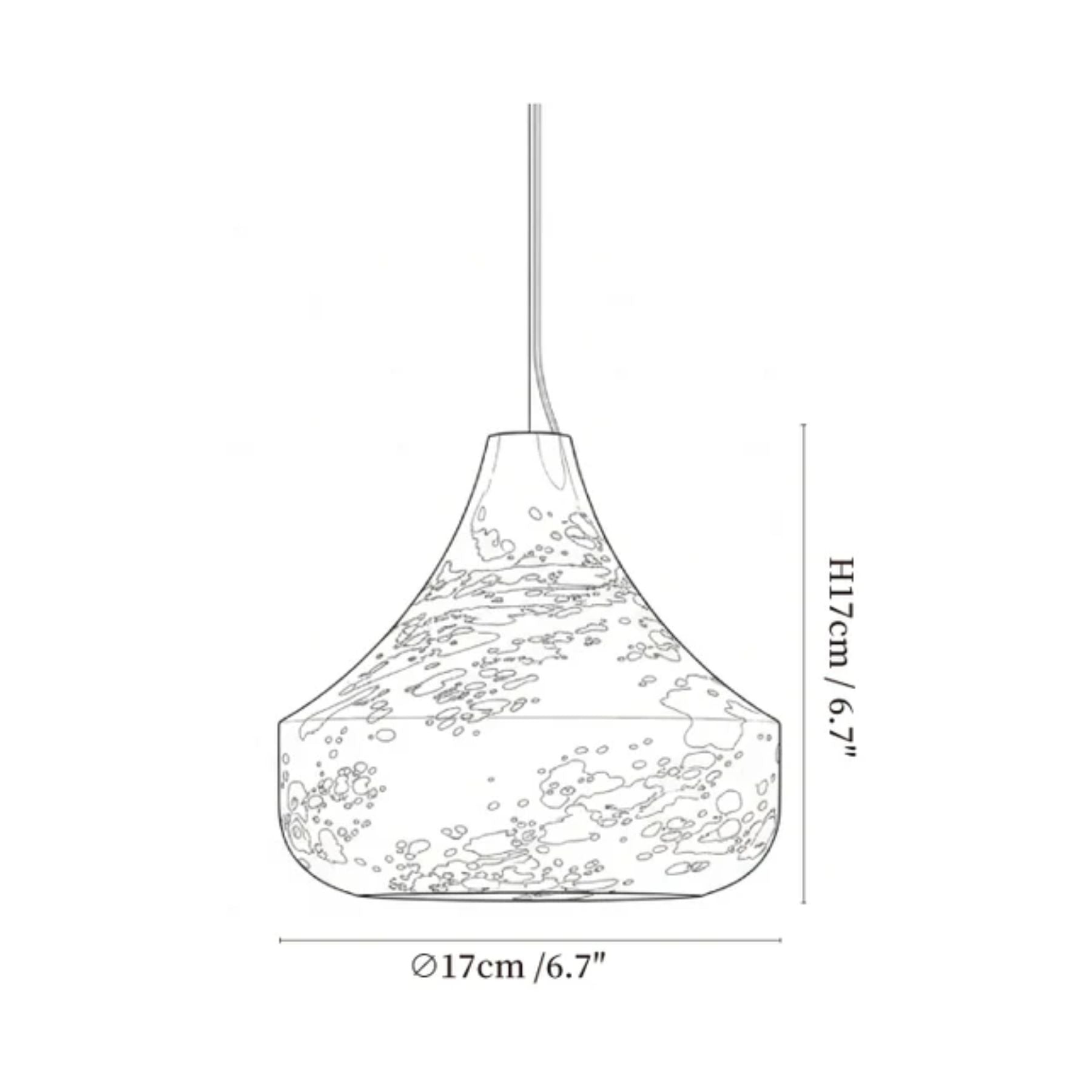 Venyl Albasten Hanglamp