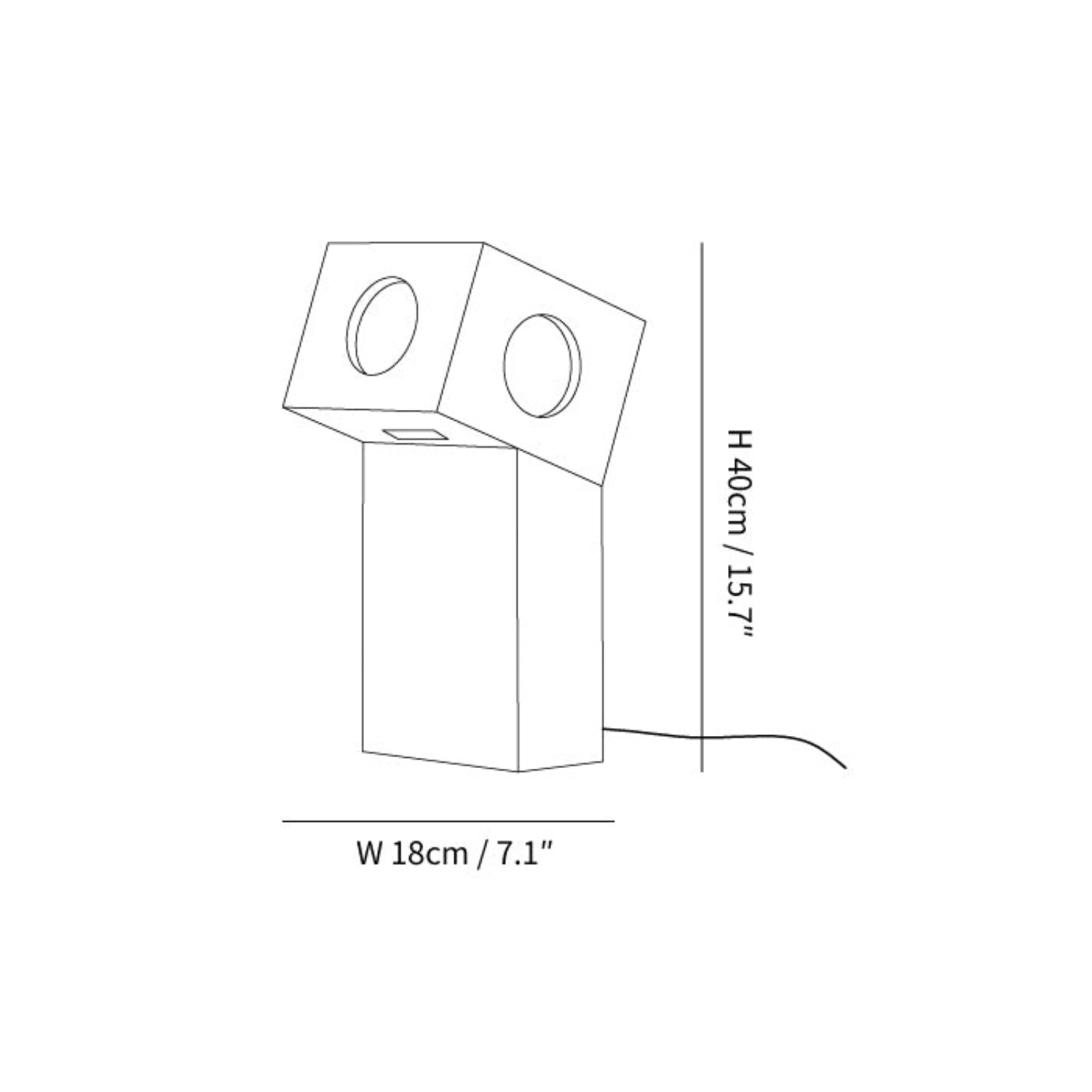 Lampada da tavolo Robo Blok