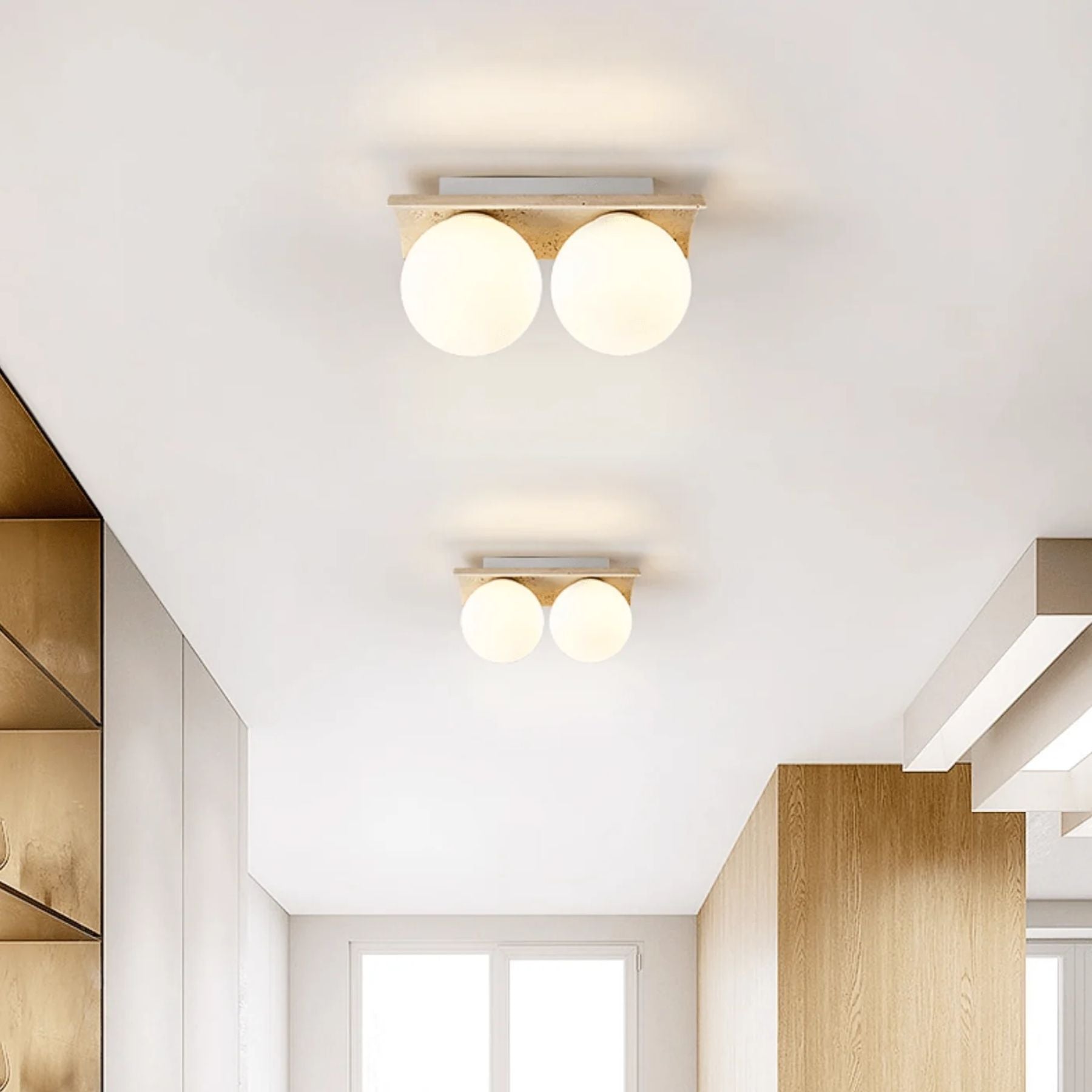 Moscoze Natuursteen Plafondlamp