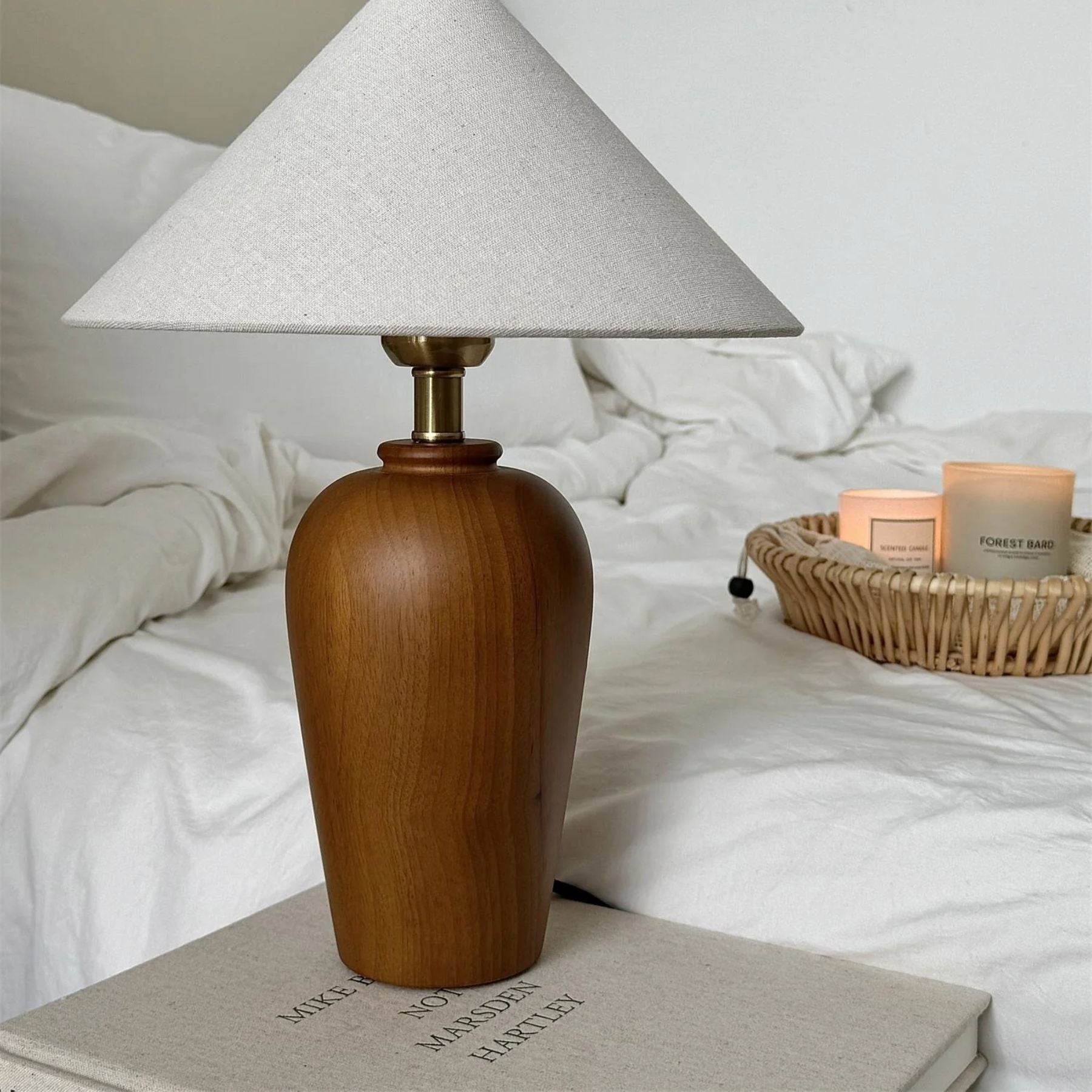 Brevo Lampada da Tavolo in Legno