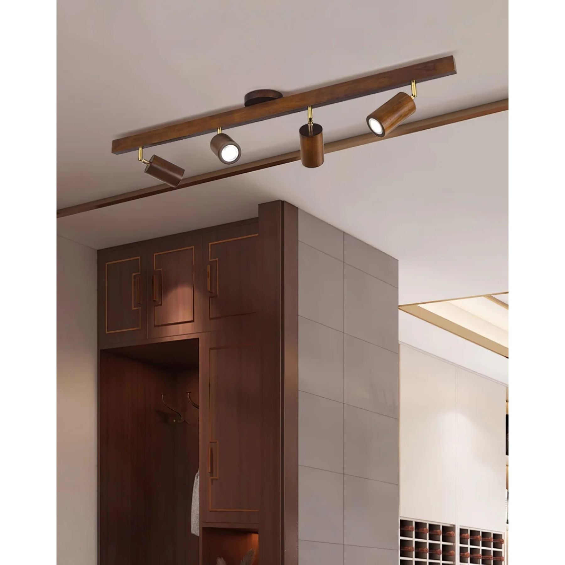 Lermo Houten Track Plafondlamp