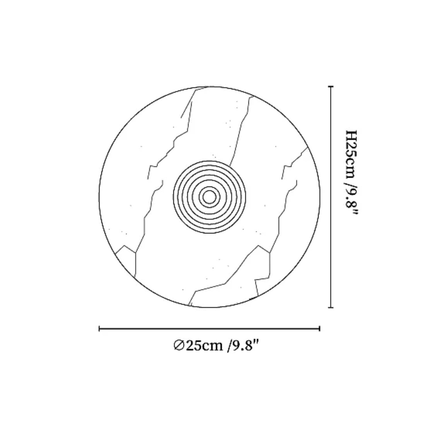 Vesowe Marmeren Wandlamp