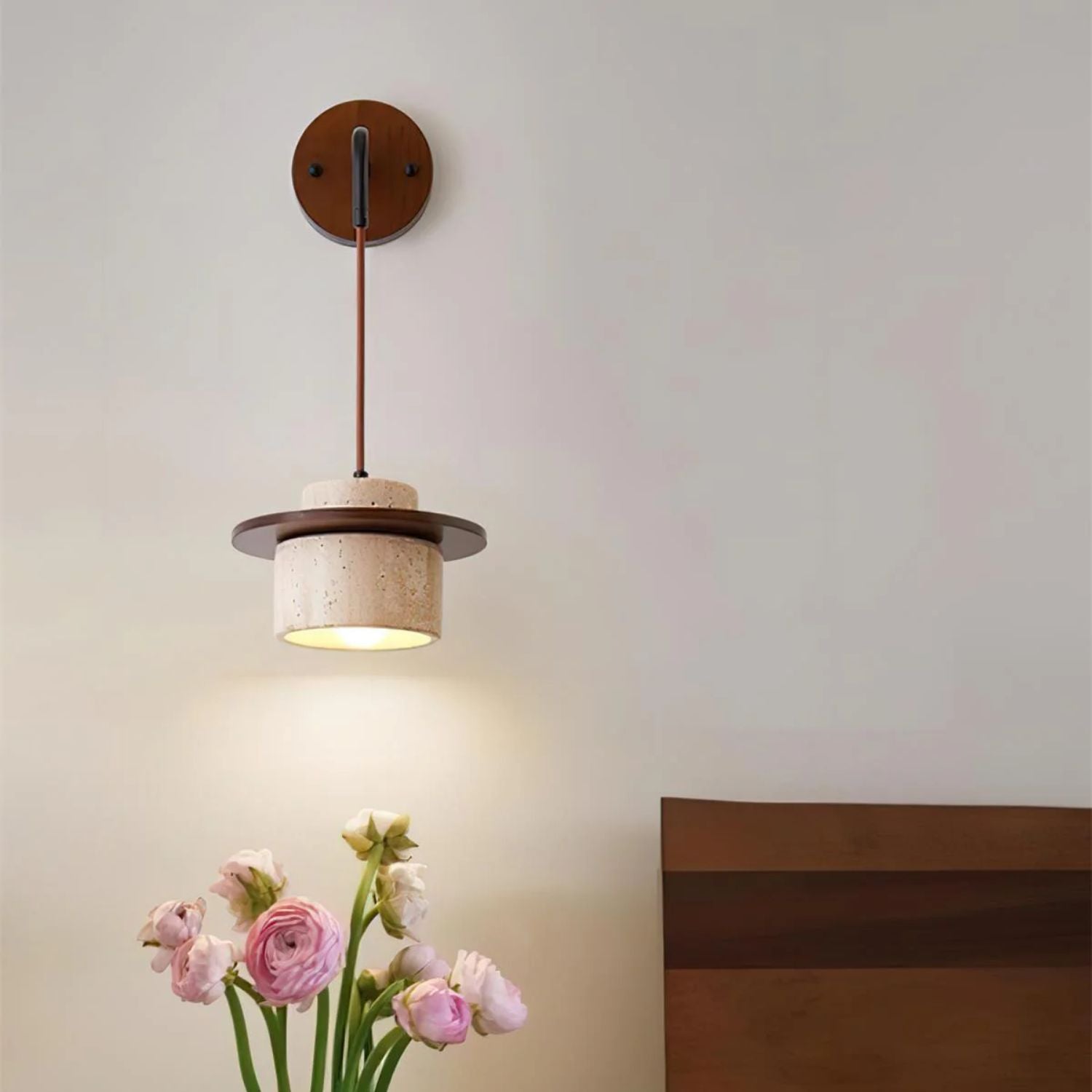 Mismon Natuursteen Wandlamp