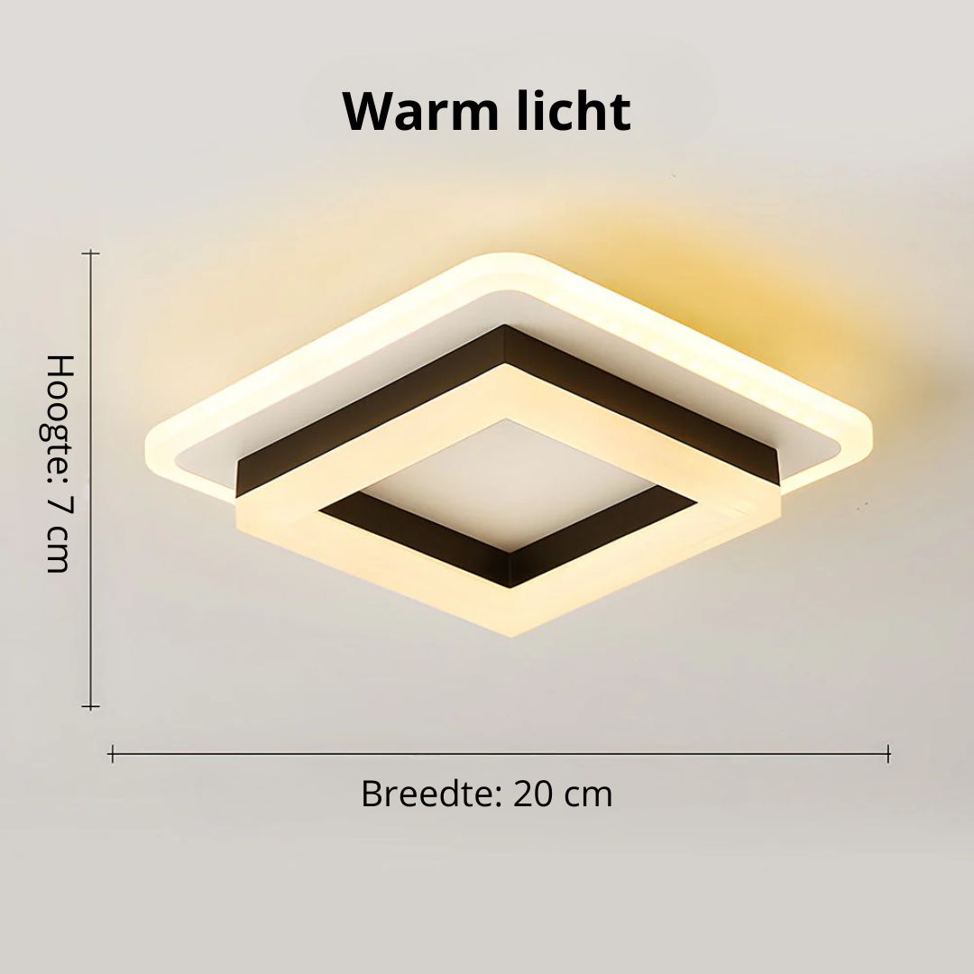 Vierkante LED Plafondlamp