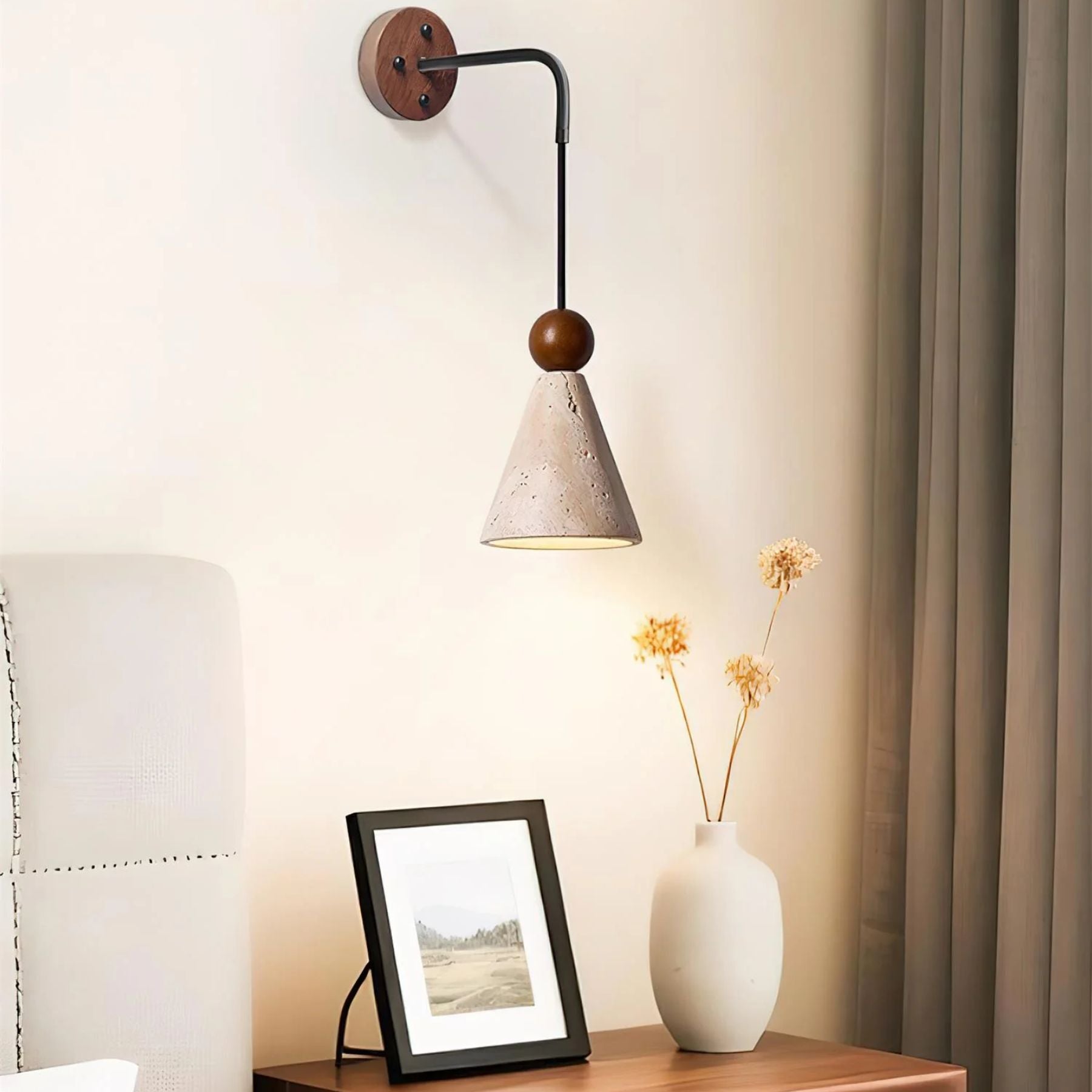 Tevvano Travertijn Wandlamp