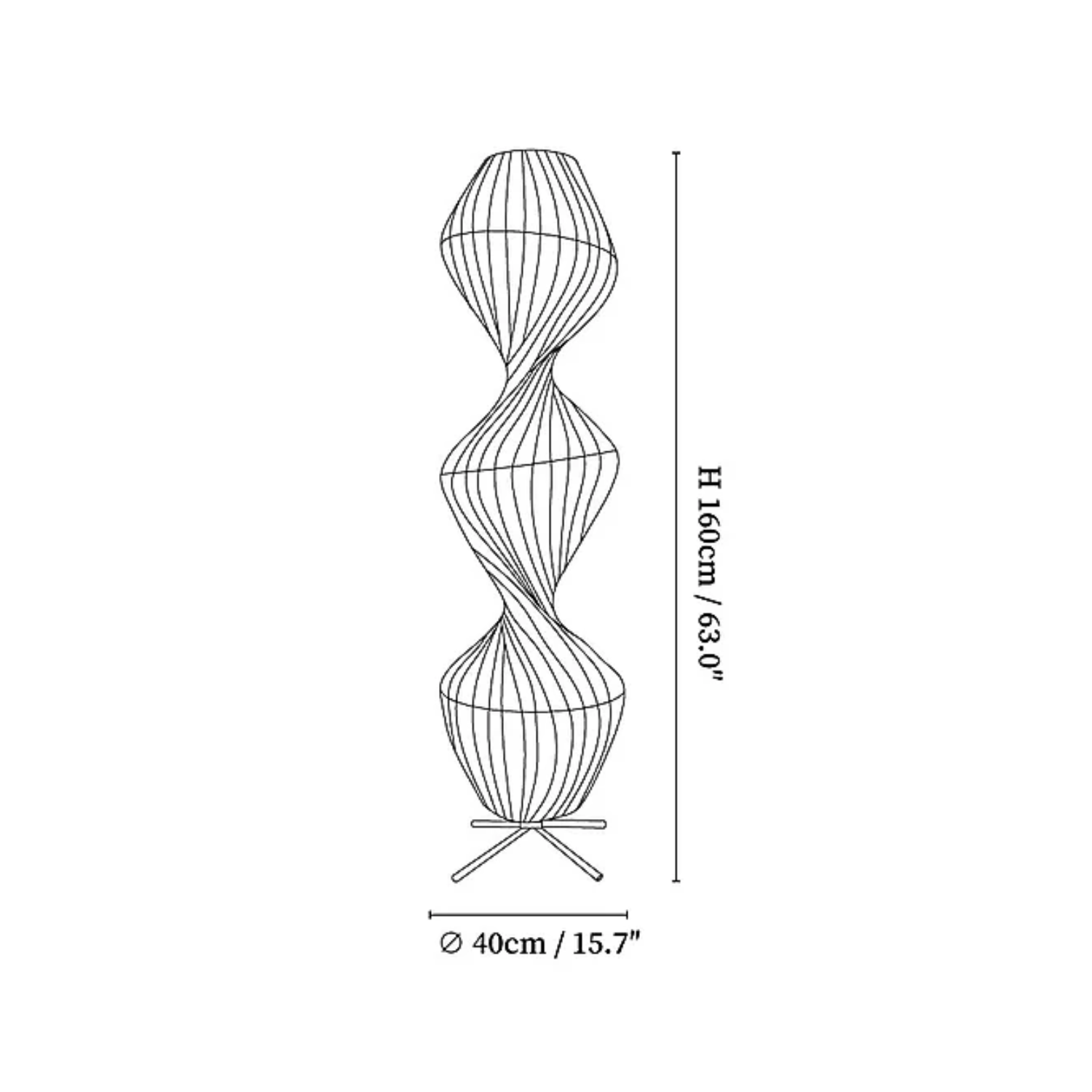 Lampada da pavimento Moori