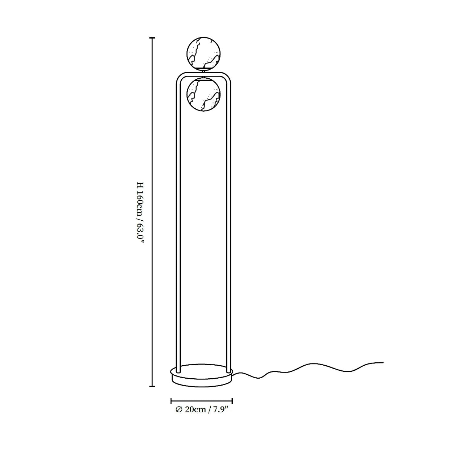 Torisca Albasten Vloerlamp