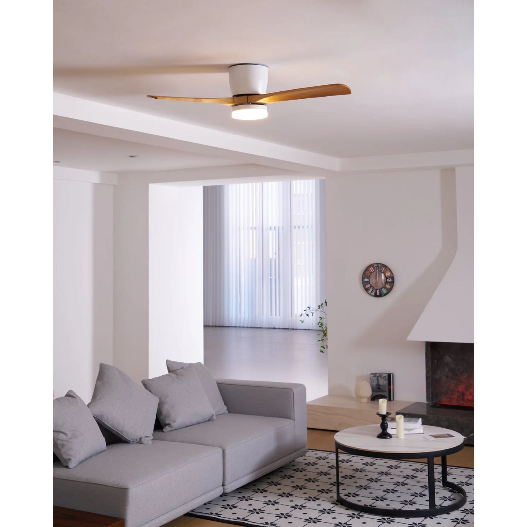 Lyio Houten LED Plafondventilator