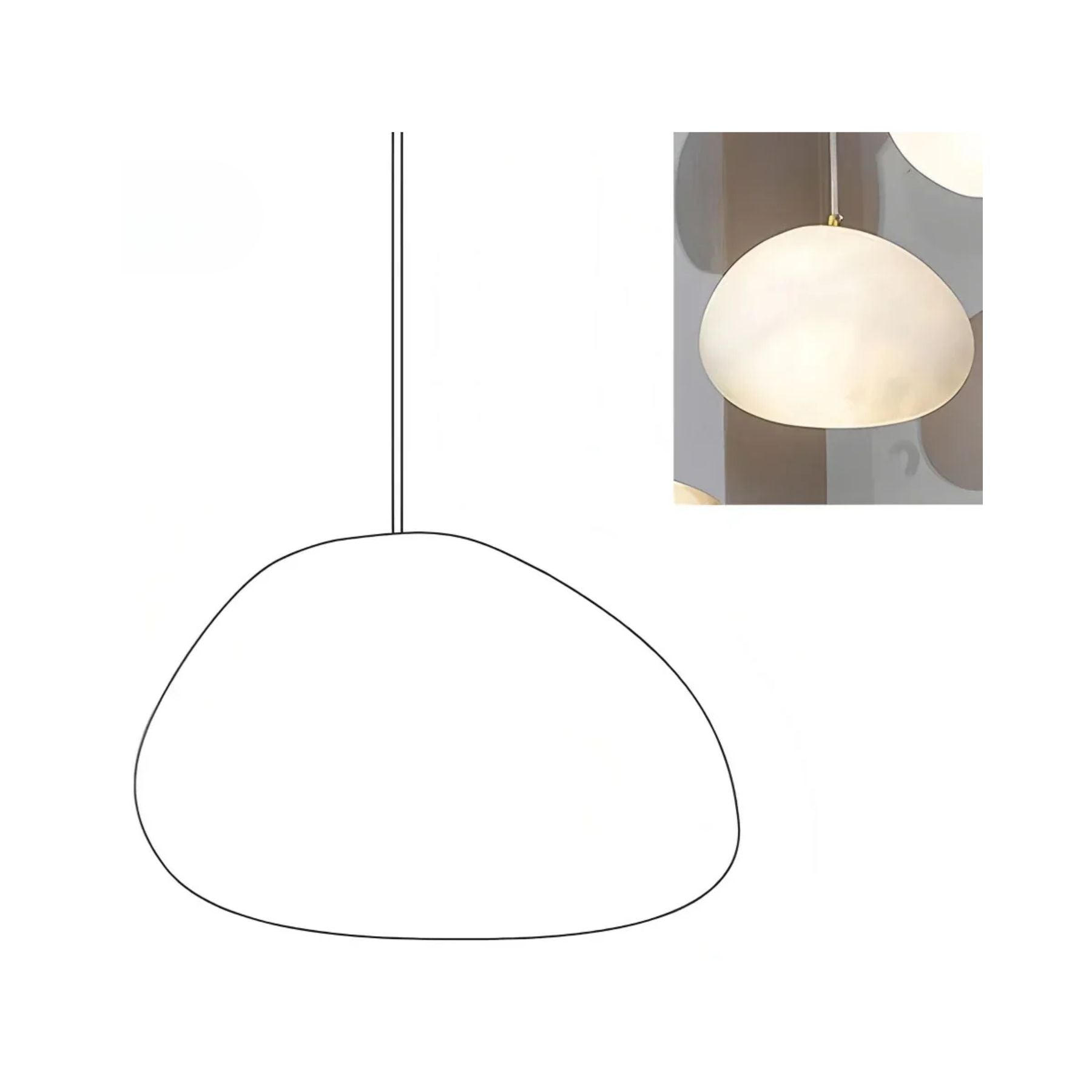 Vonaro Rivierkiezel Hanglamp