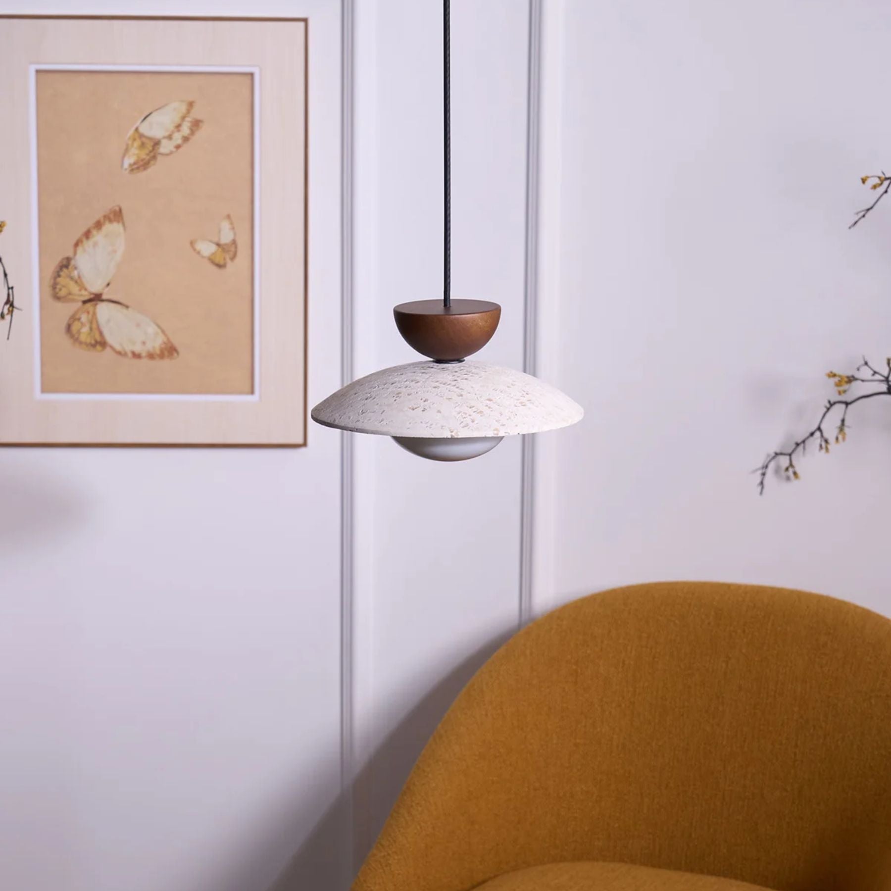 Laveris Travertijn Hanglamp
