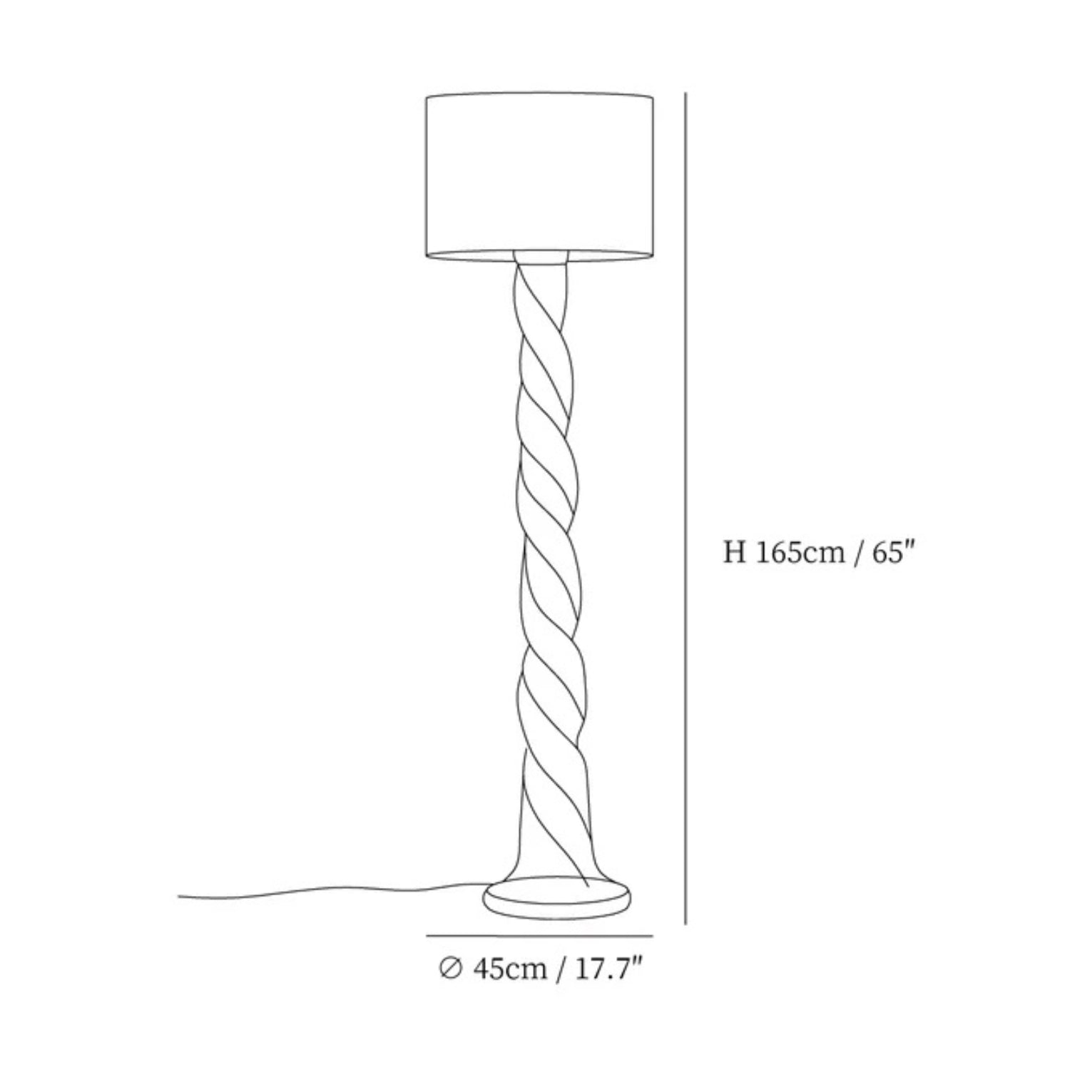 Yesoni Twist Vloerlamp