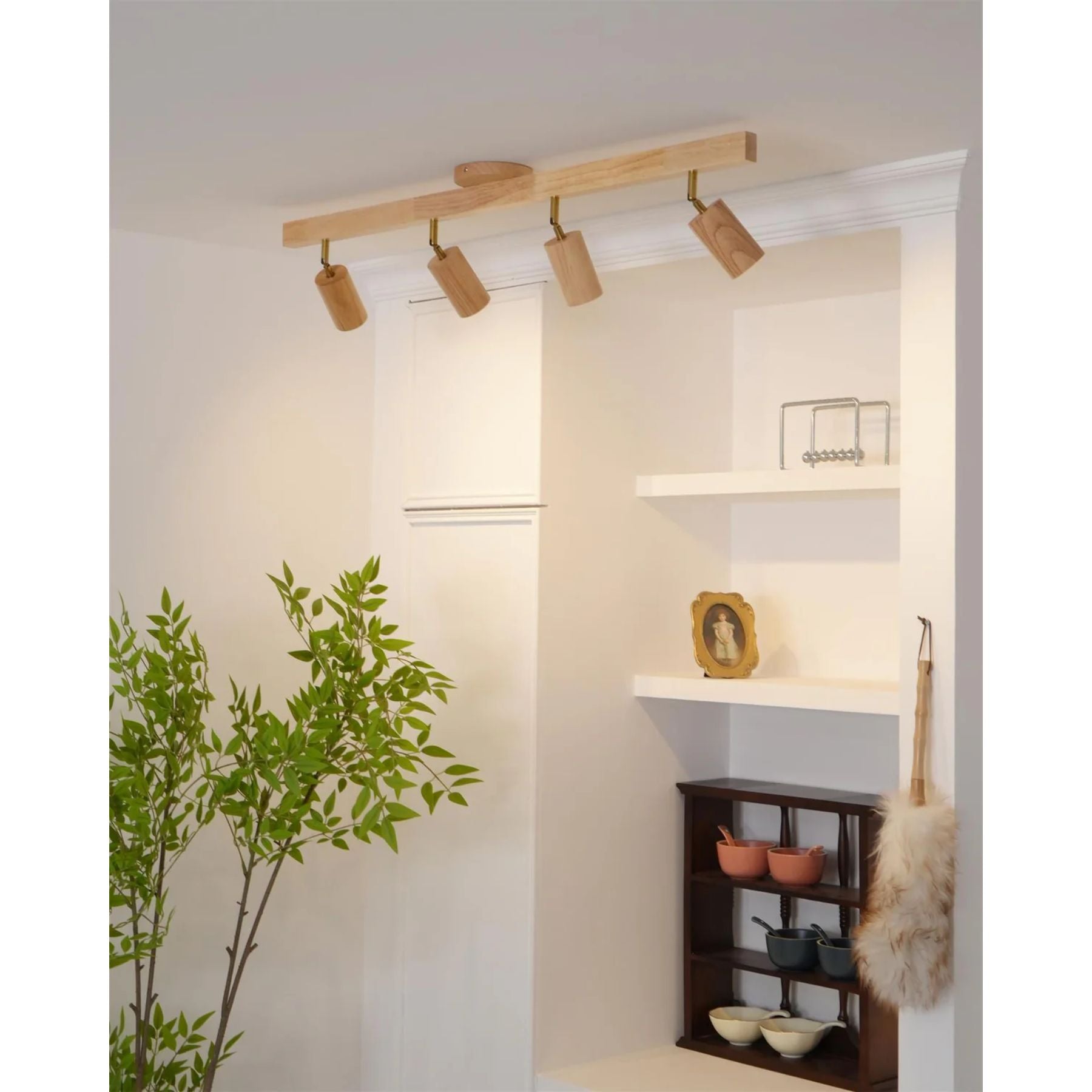 Lermo Houten Track Plafondlamp