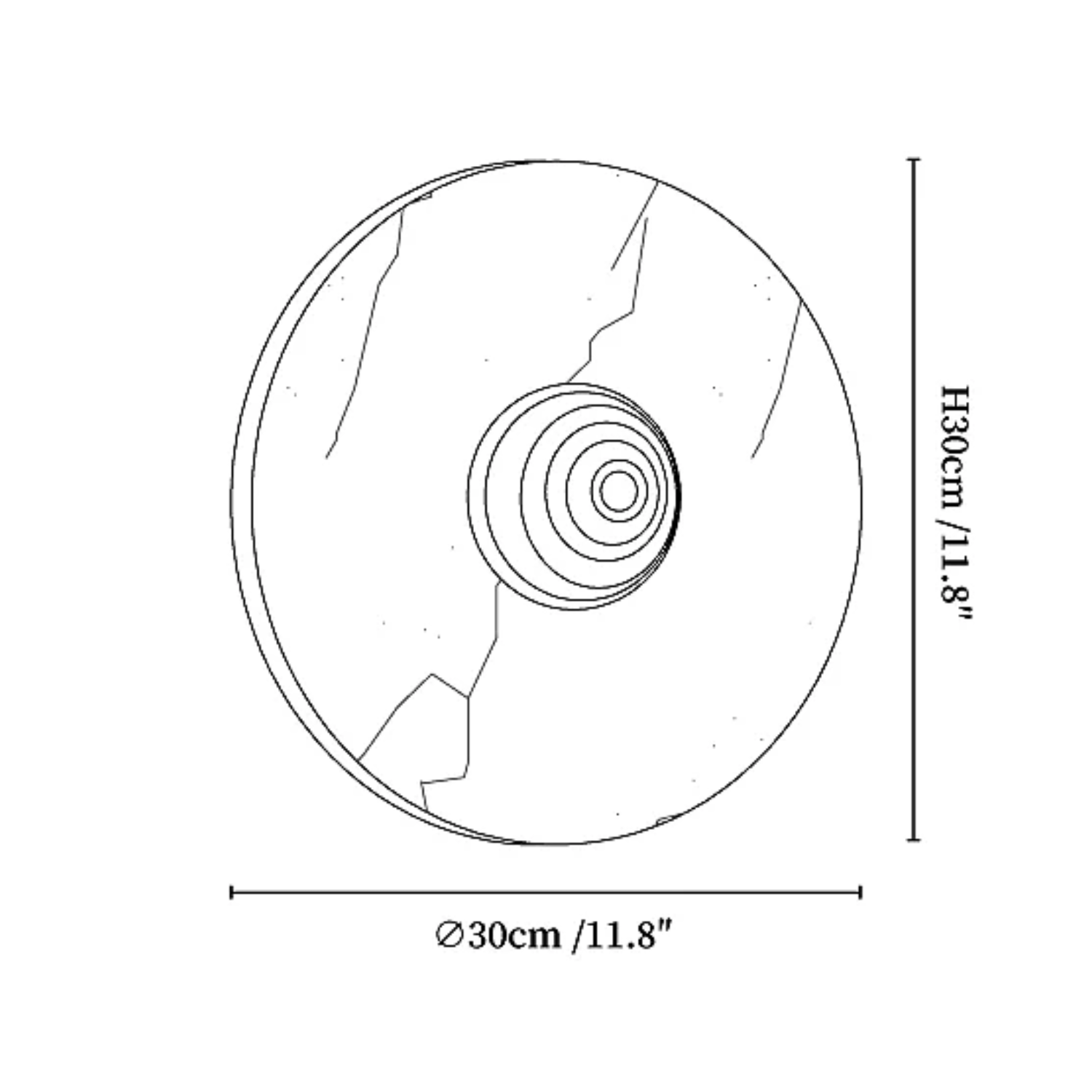 Vesowe Marmeren Wandlamp