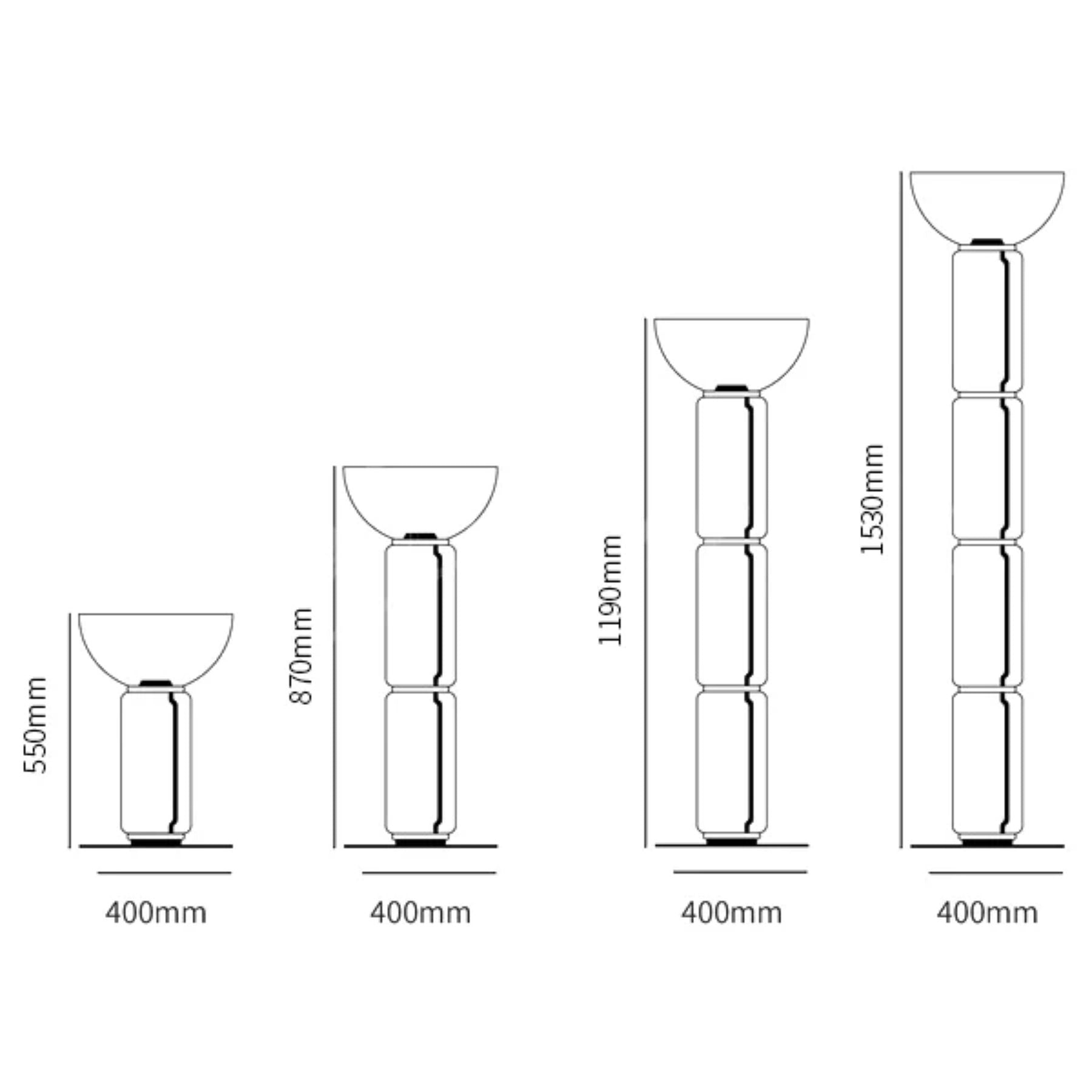 Teyylino Cilindrische Glazen Vloerlamp