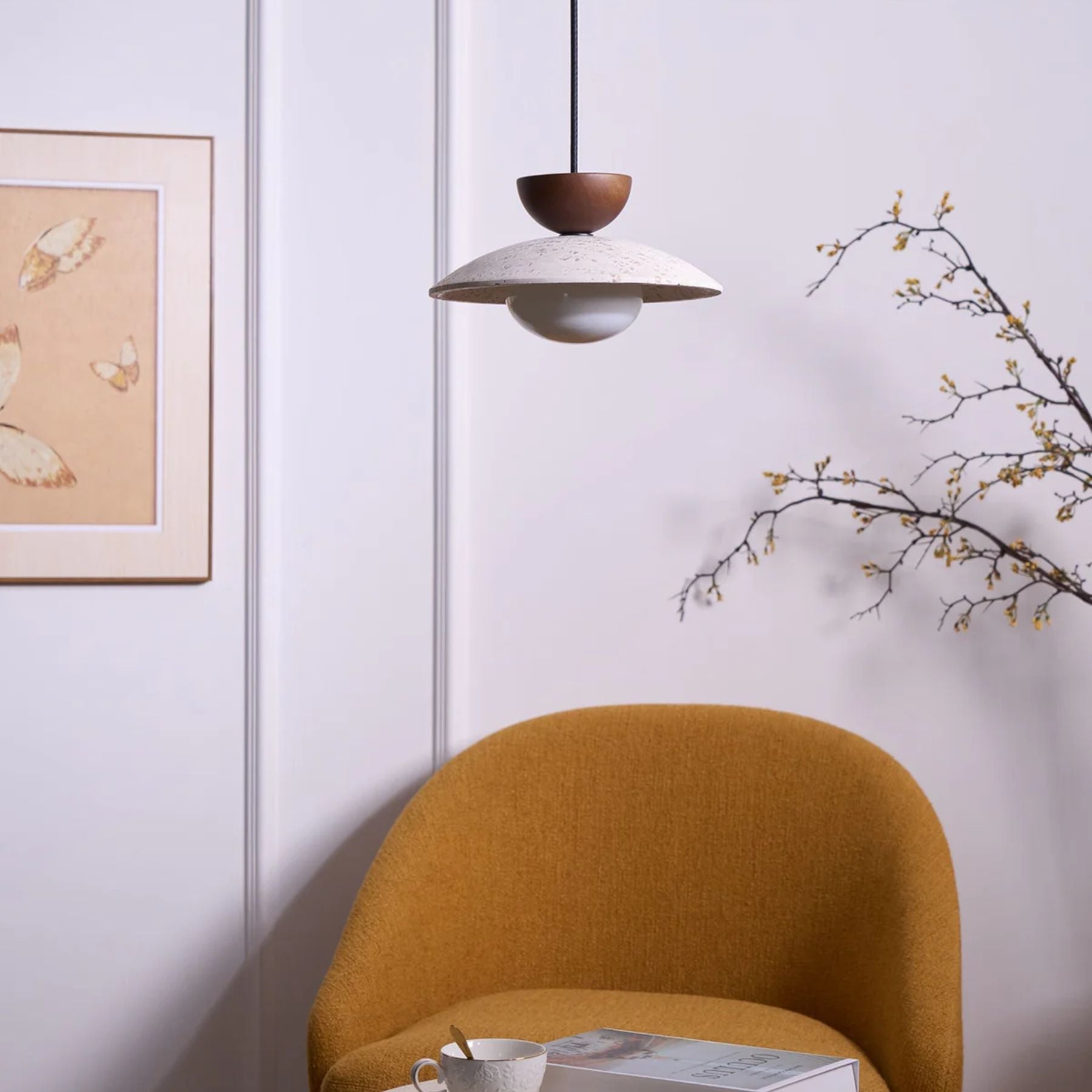 Laveris Travertijn Hanglamp