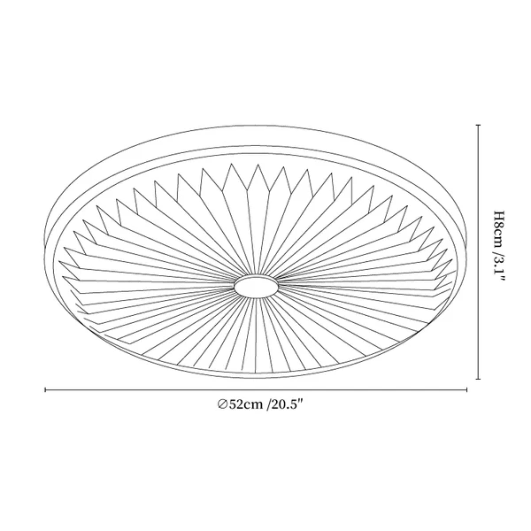 Lemesca Natuurtseen Plafondlamp