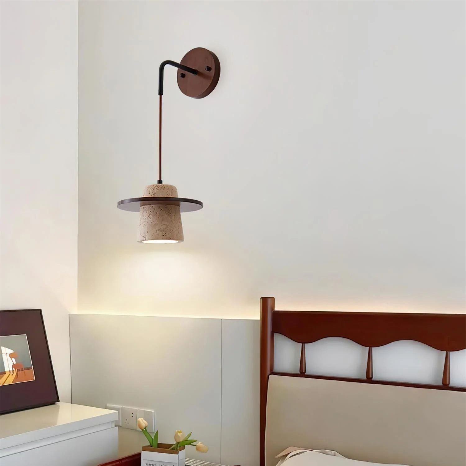 Mismon Natuursteen Wandlamp