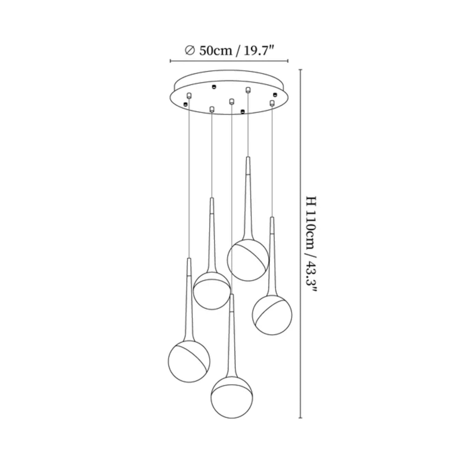 Mossy Drop Houten Hanglamp