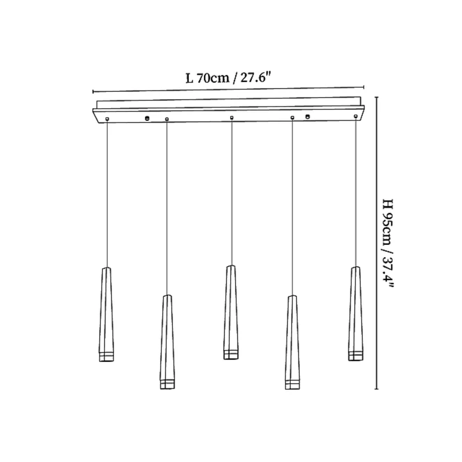 Lampada a sospensione Vuurhoutje