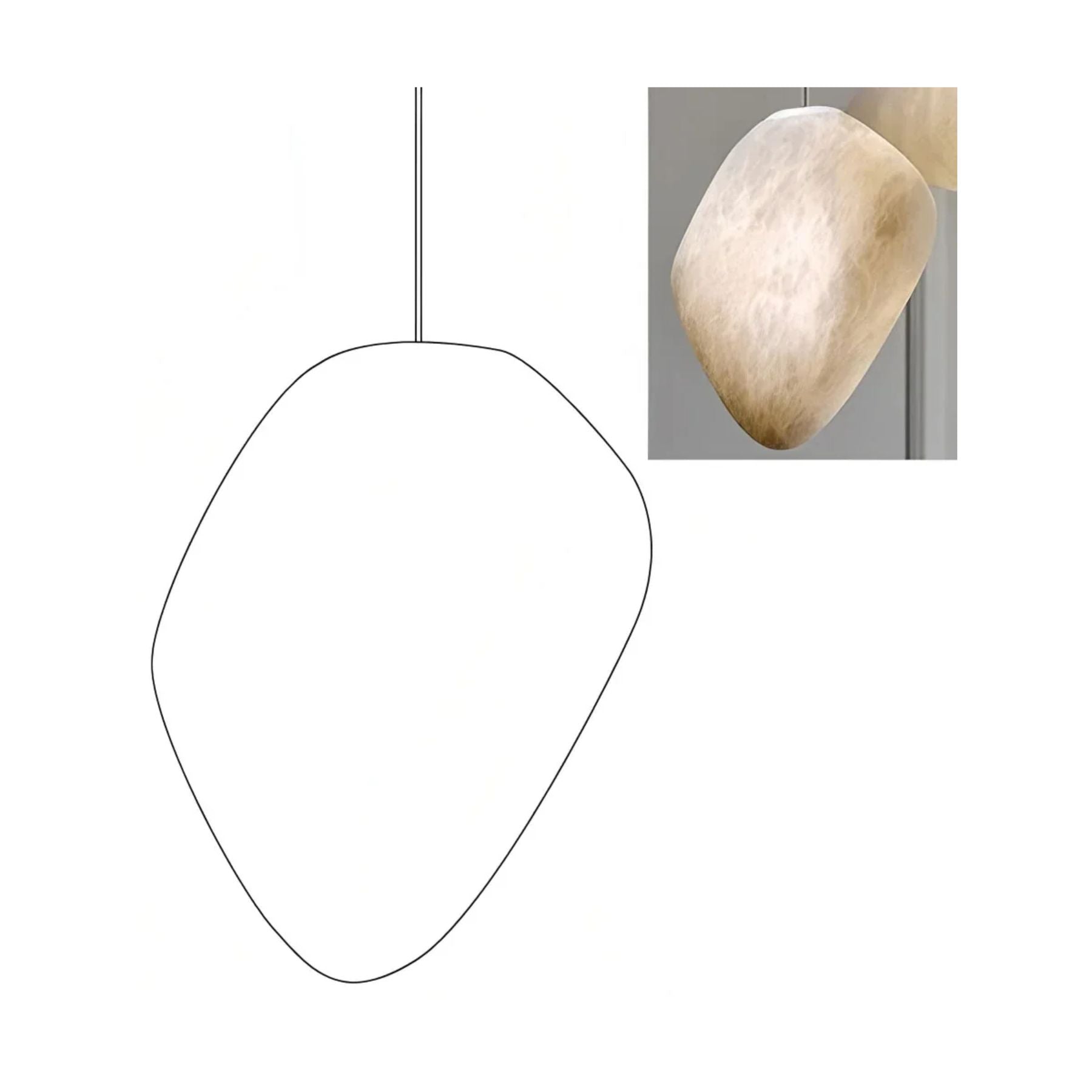 Vonaro Rivierkiezel Hanglamp