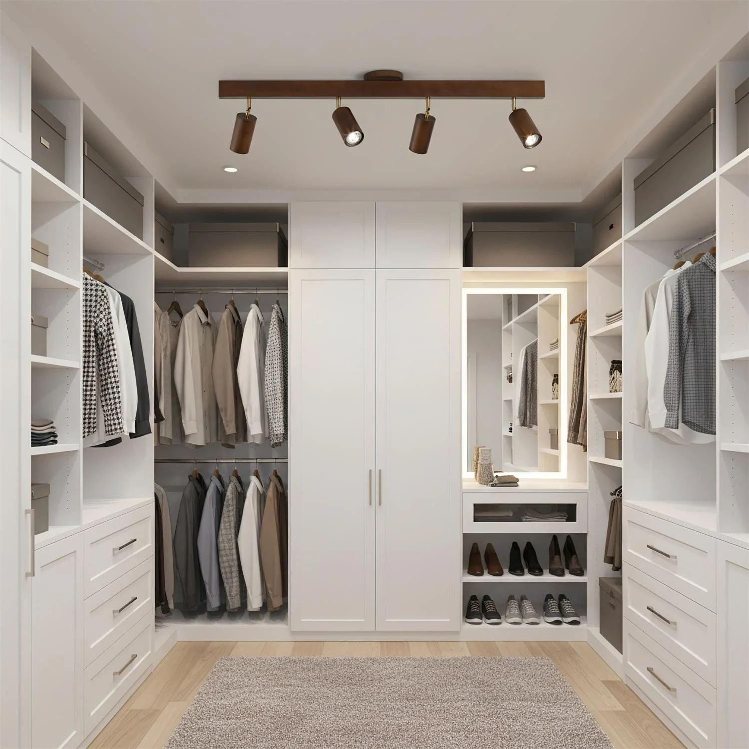 Lermo Houten Track Plafondlamp