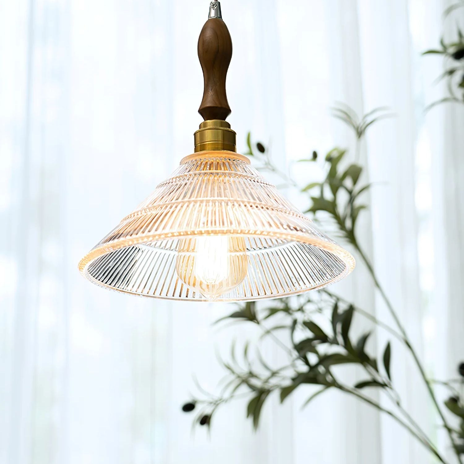 Lampada a sospensione Belfa d'epoca