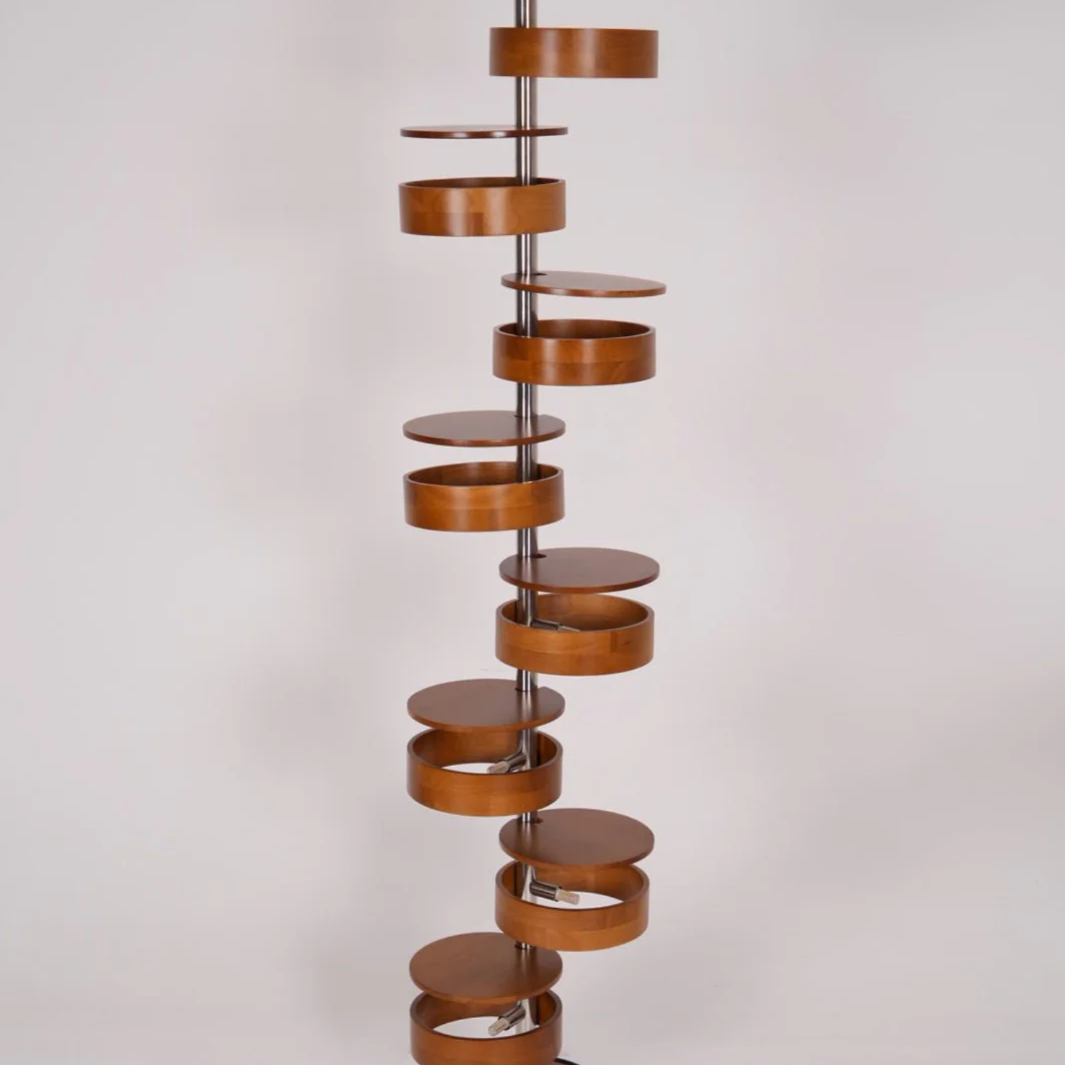 Qenisca Lampada da Terra in Legno