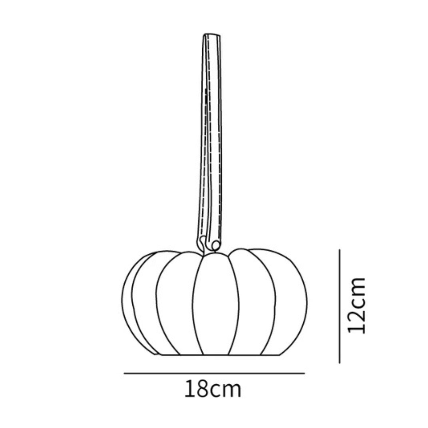 Pompus Pompoen Lampada da Tavolo Portatile