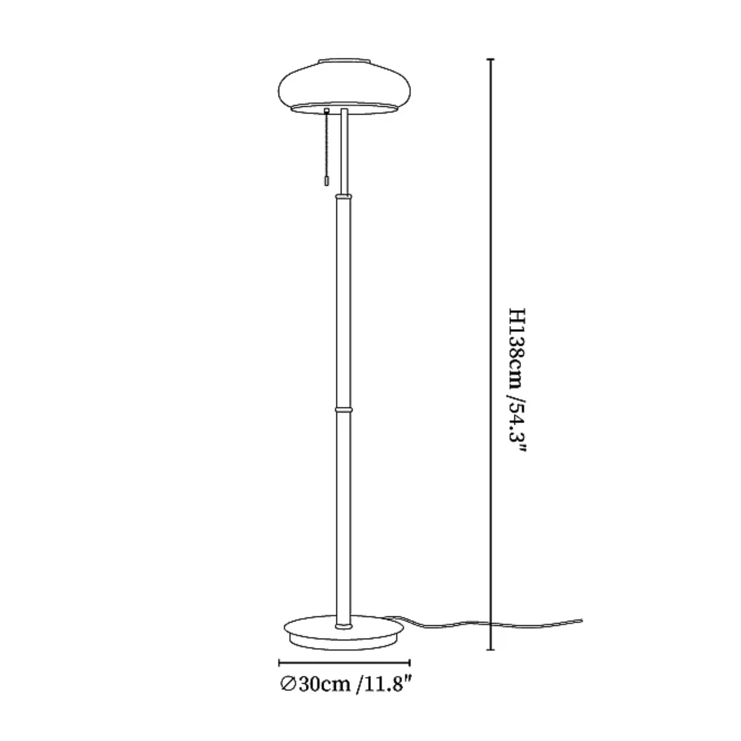 Matsuteko Smal Vloerlamp