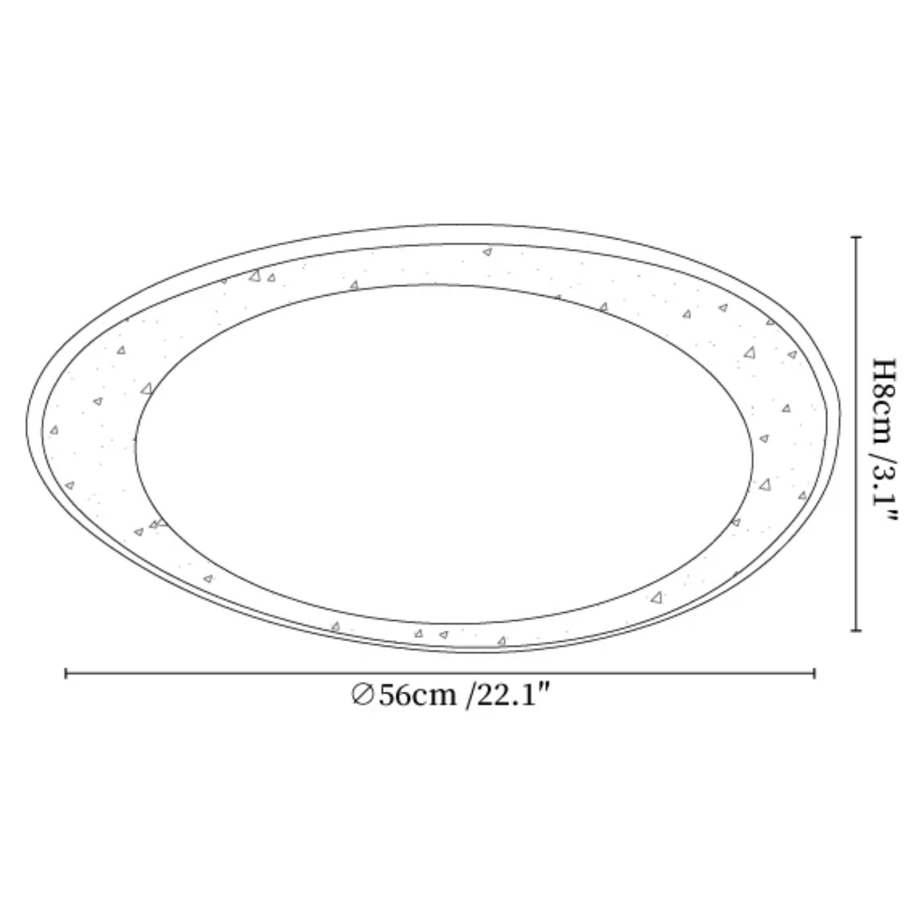 Fiolyn Leaf Natuursteen Plafondlamp