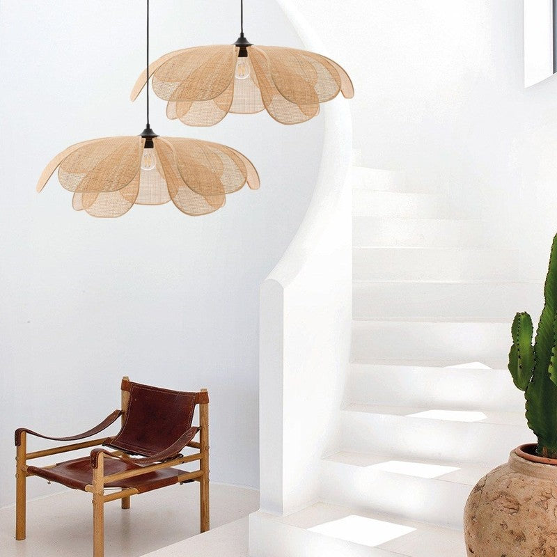 Petal Rattan Flower Hanglamp