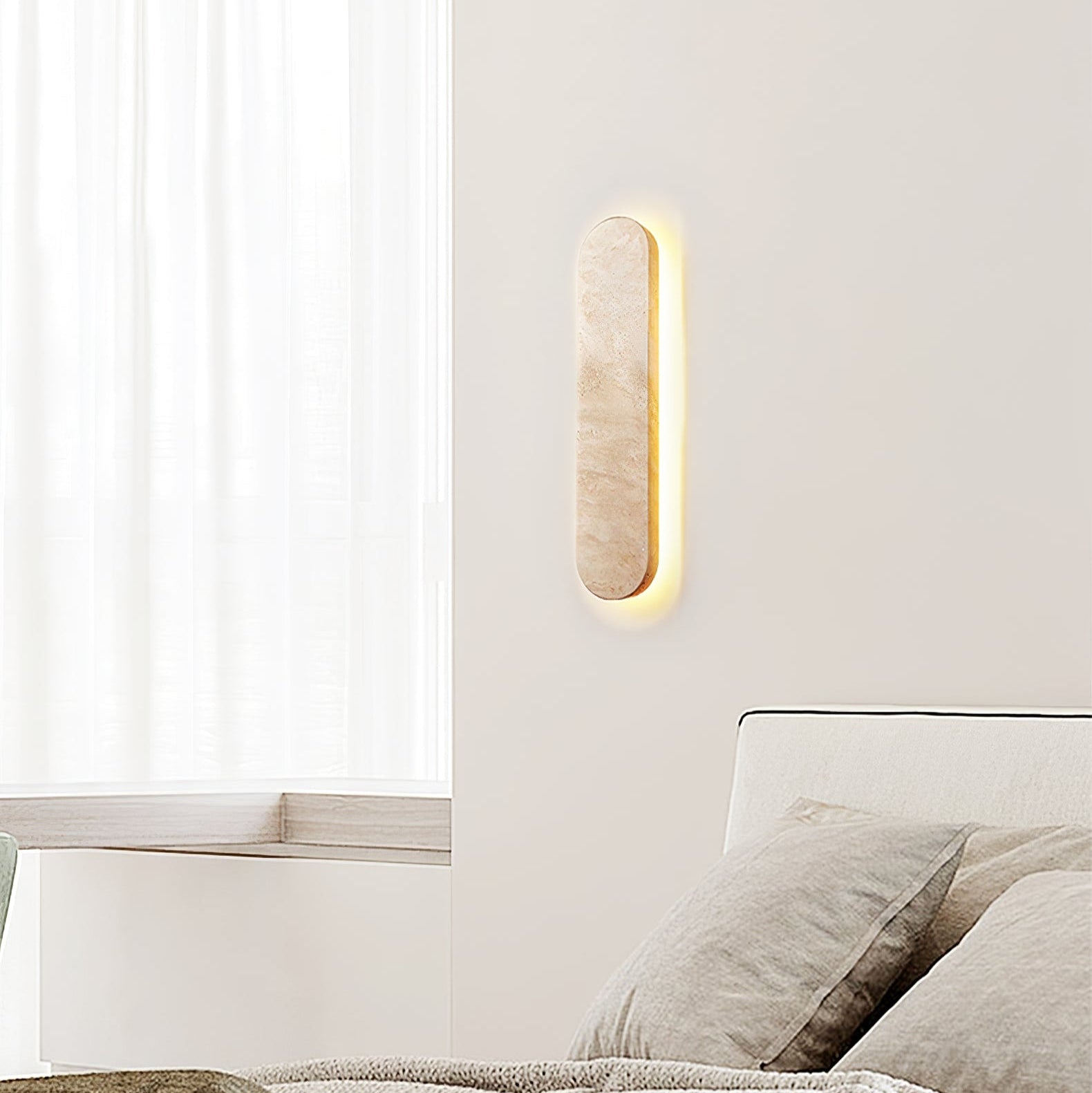 Leiyva Natuursteen Wandlamp