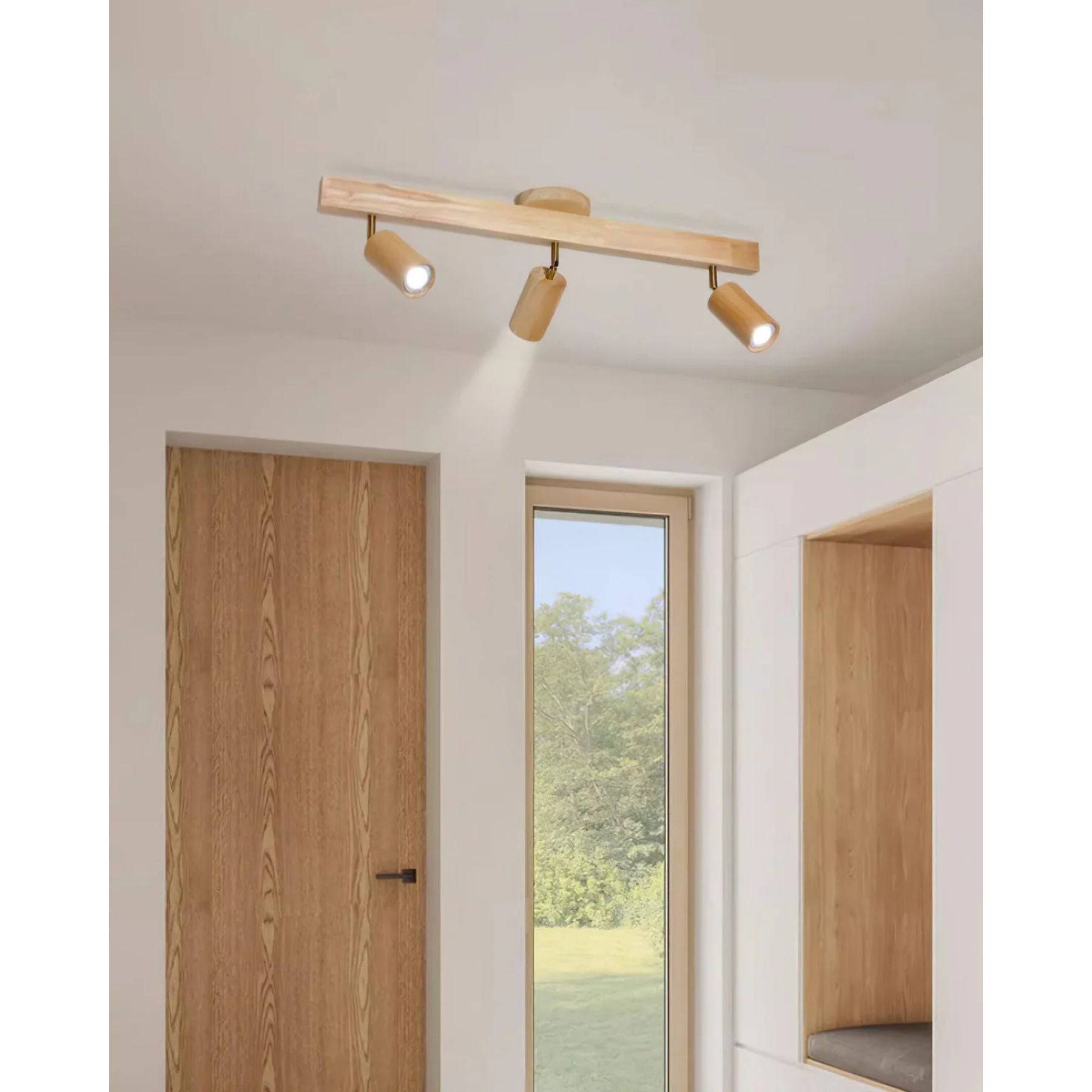 Lermo Houten Track Plafondlamp