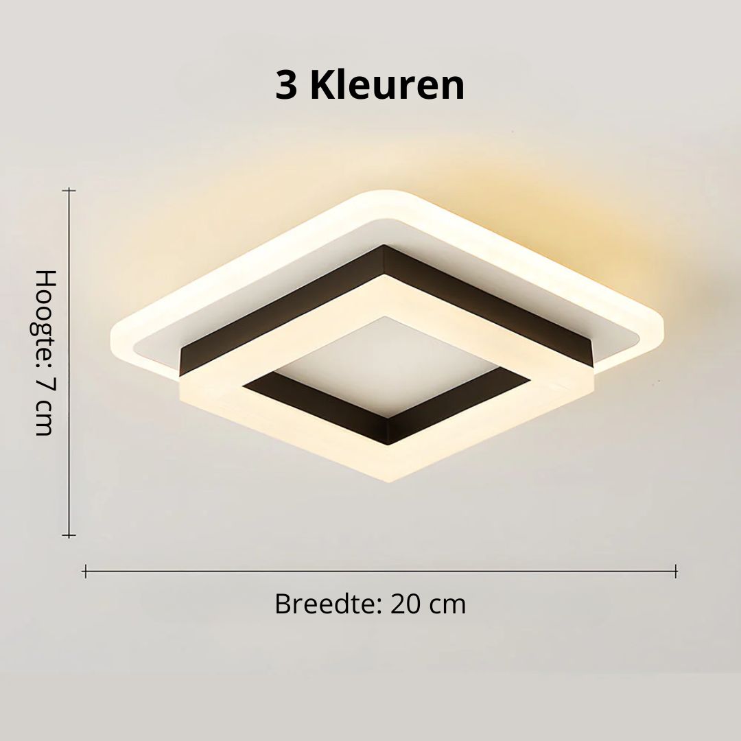 Vierkante LED Plafondlamp