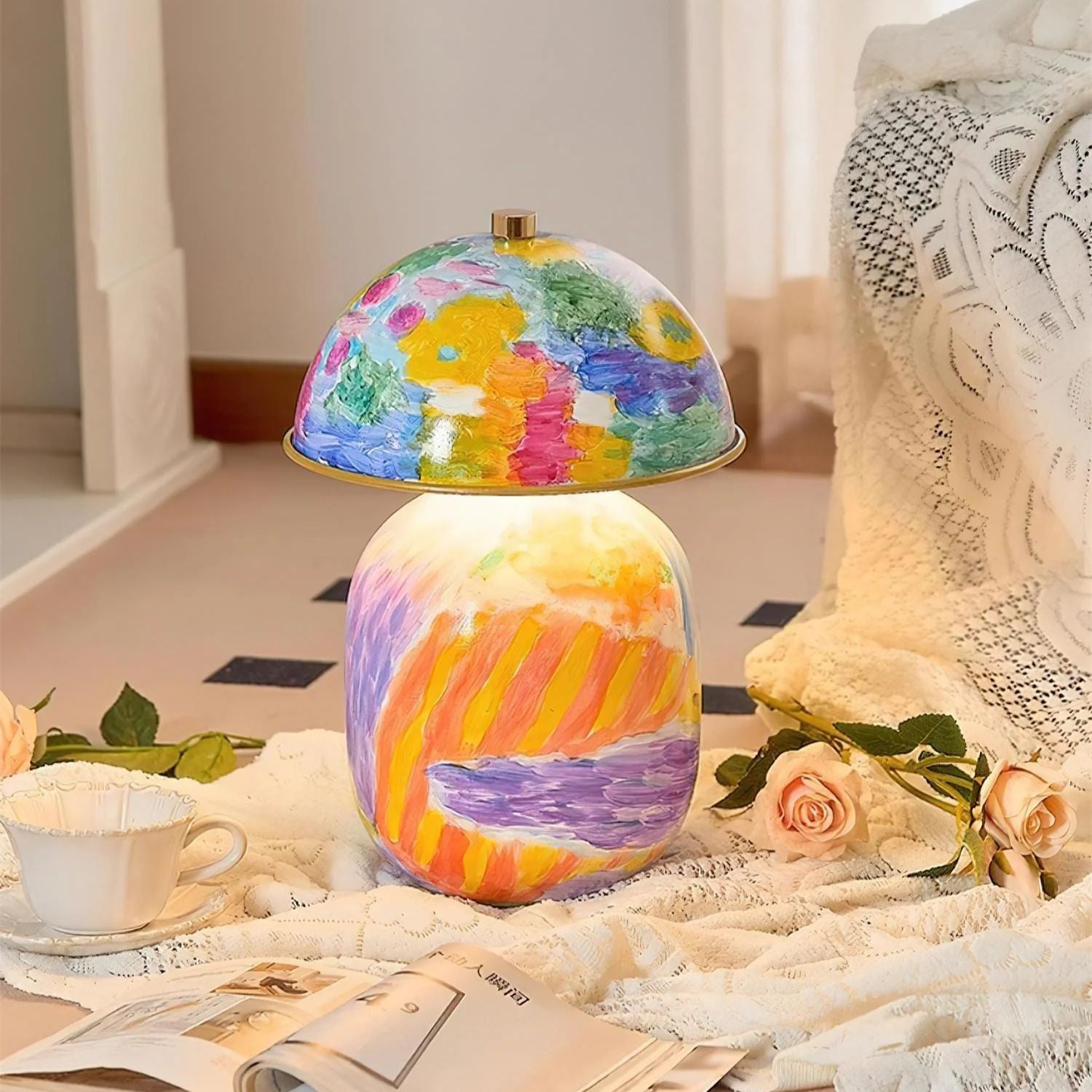 Lampada da tavolo Celo Geverfde