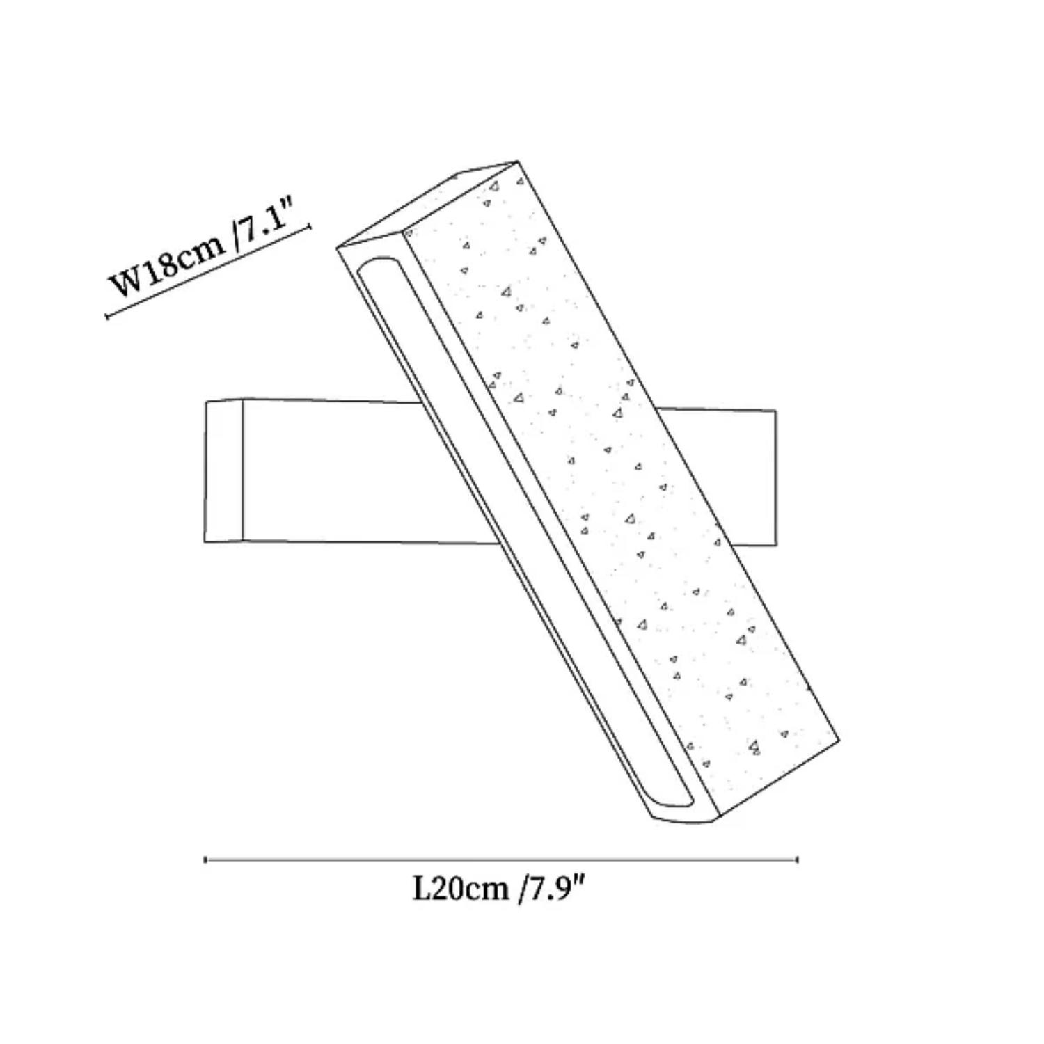 Malesa Natuursteen Wandlamp