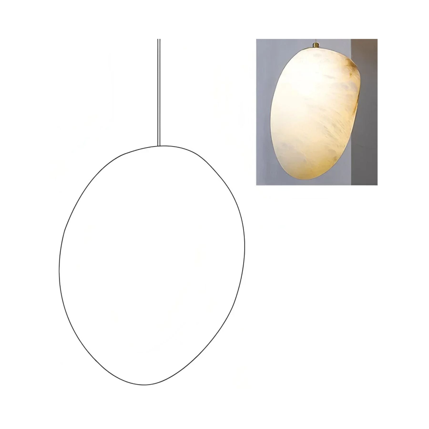 Vonaro Rivierkiezel Hanglamp