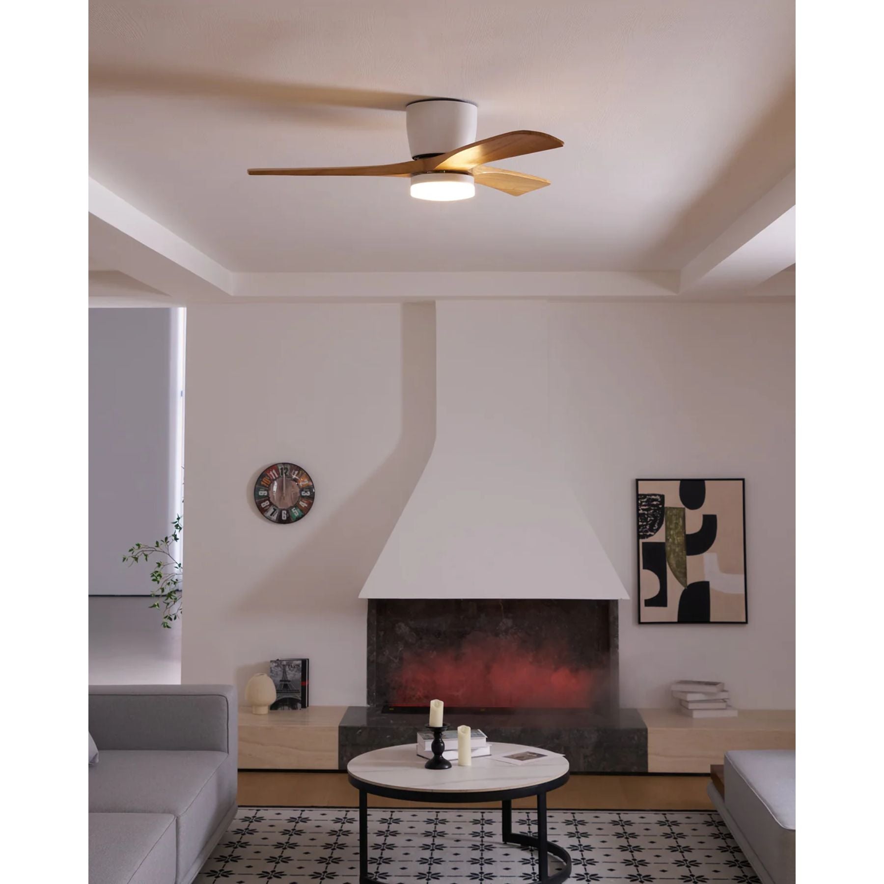 Lyio Houten LED Plafondventilator