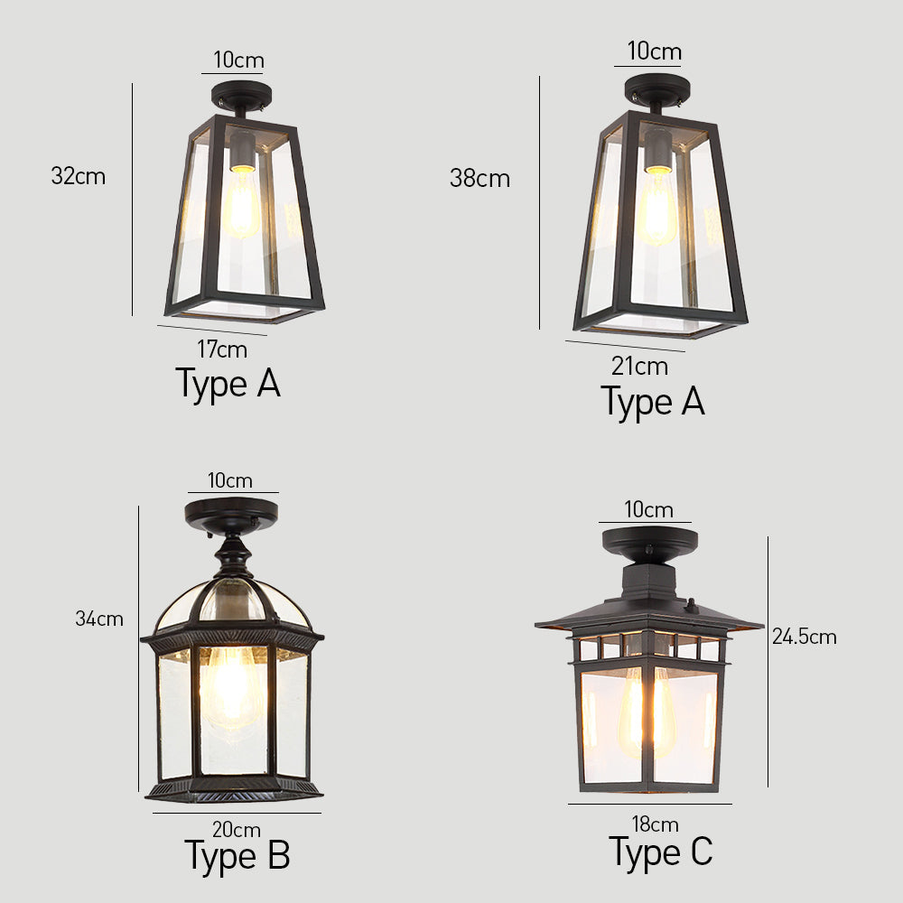 Tonna Lantaarn Outdoor Plafondlamp