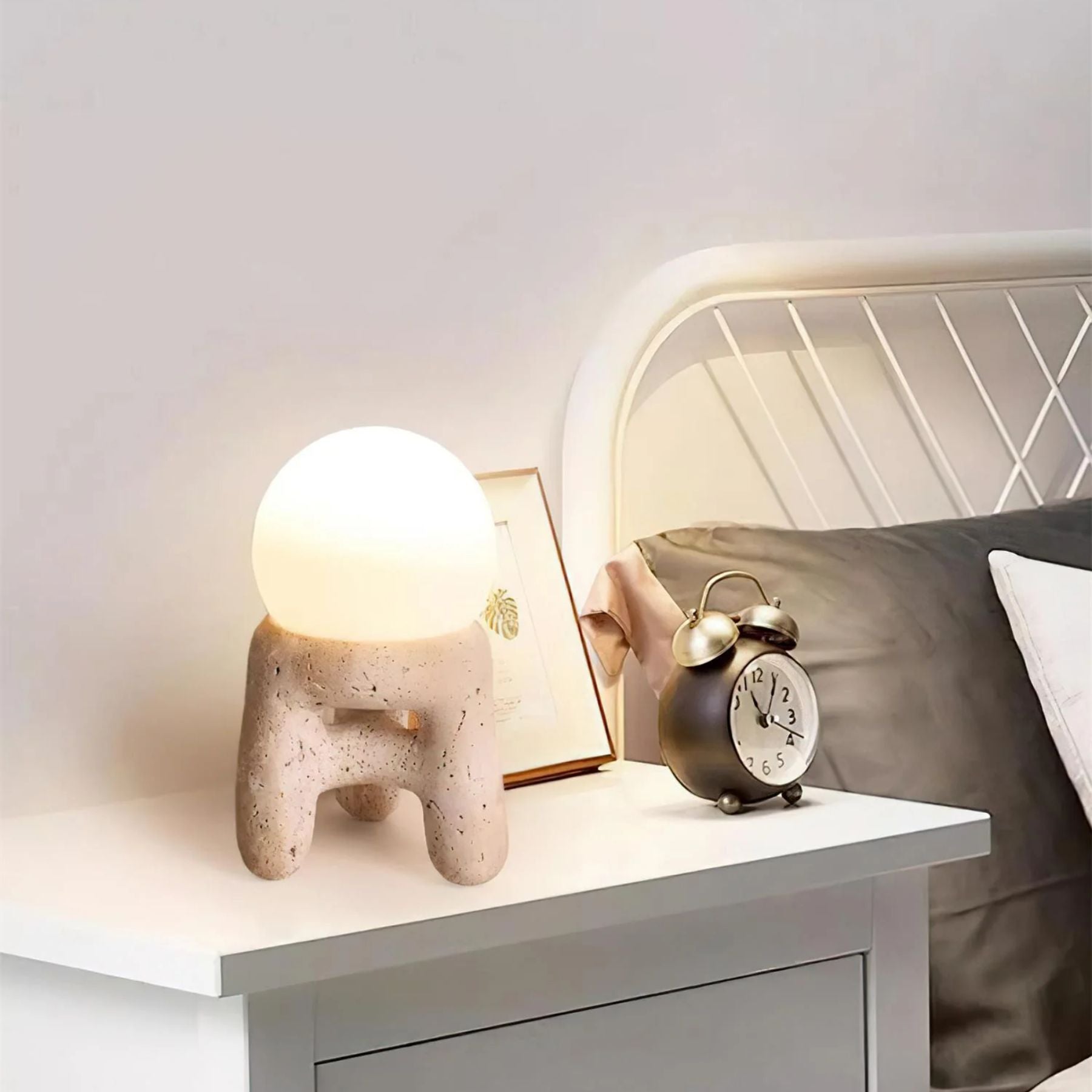 Krukvorm Natuursteen Tafellamp