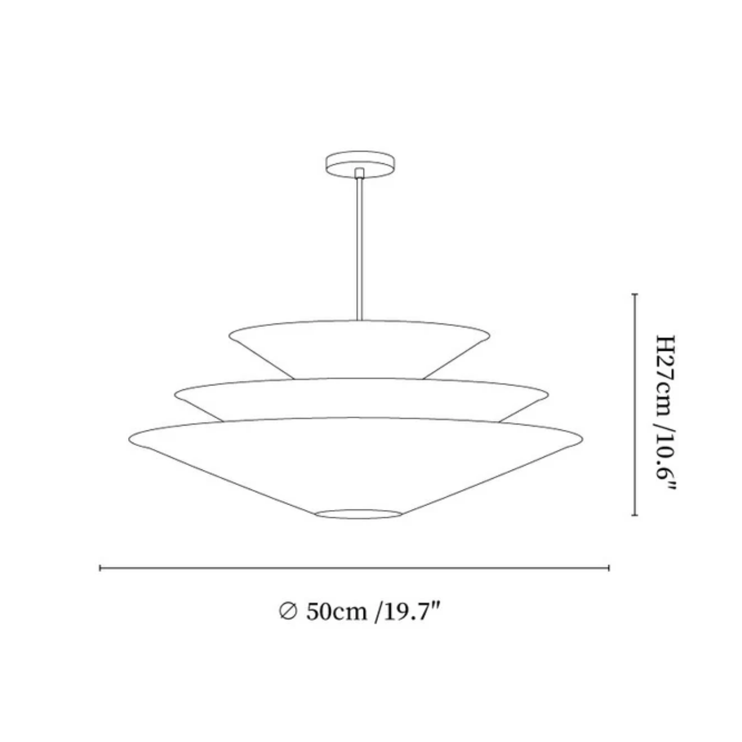 Uteza Gelaagde Hanglamp