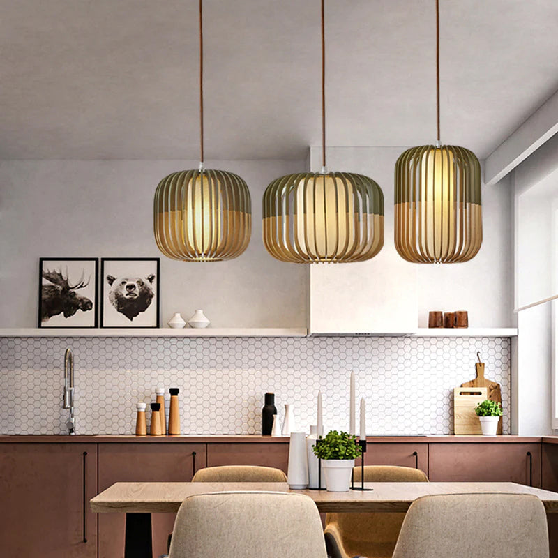 Amaya Houten Hanglamp