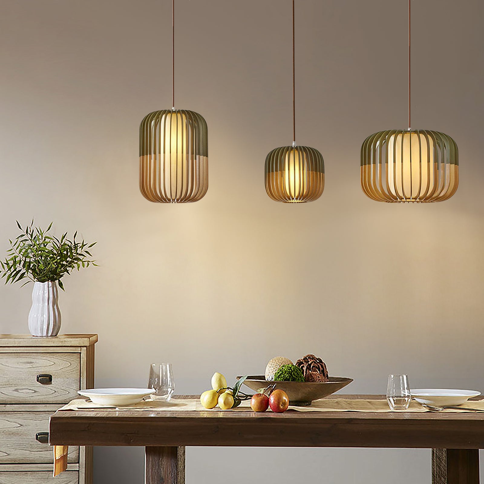 Amaya Houten Hanglamp