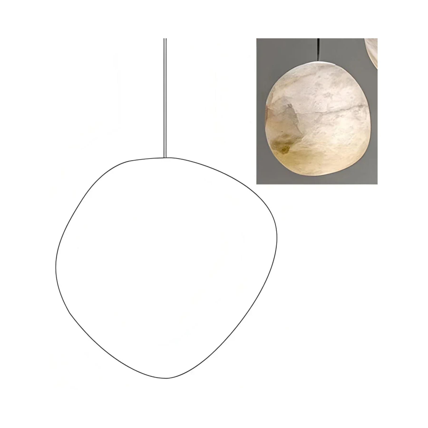 Vonaro Rivierkiezel Hanglamp