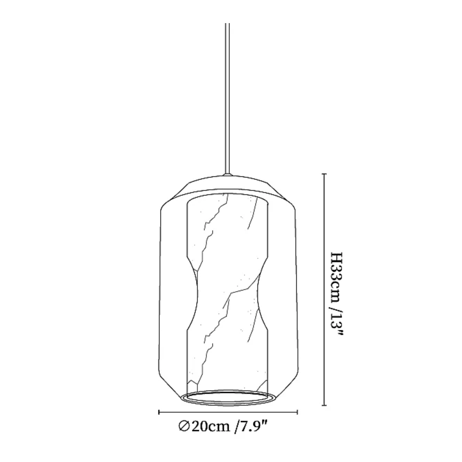 Colomo Albasten Hanglamp