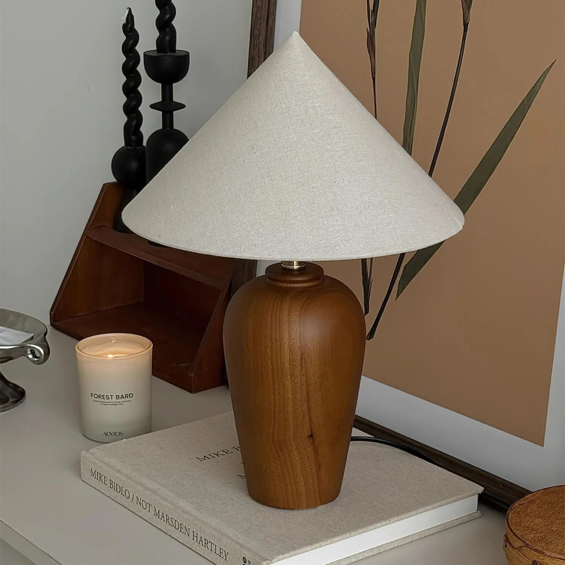 Brevo Lampada da Tavolo in Legno