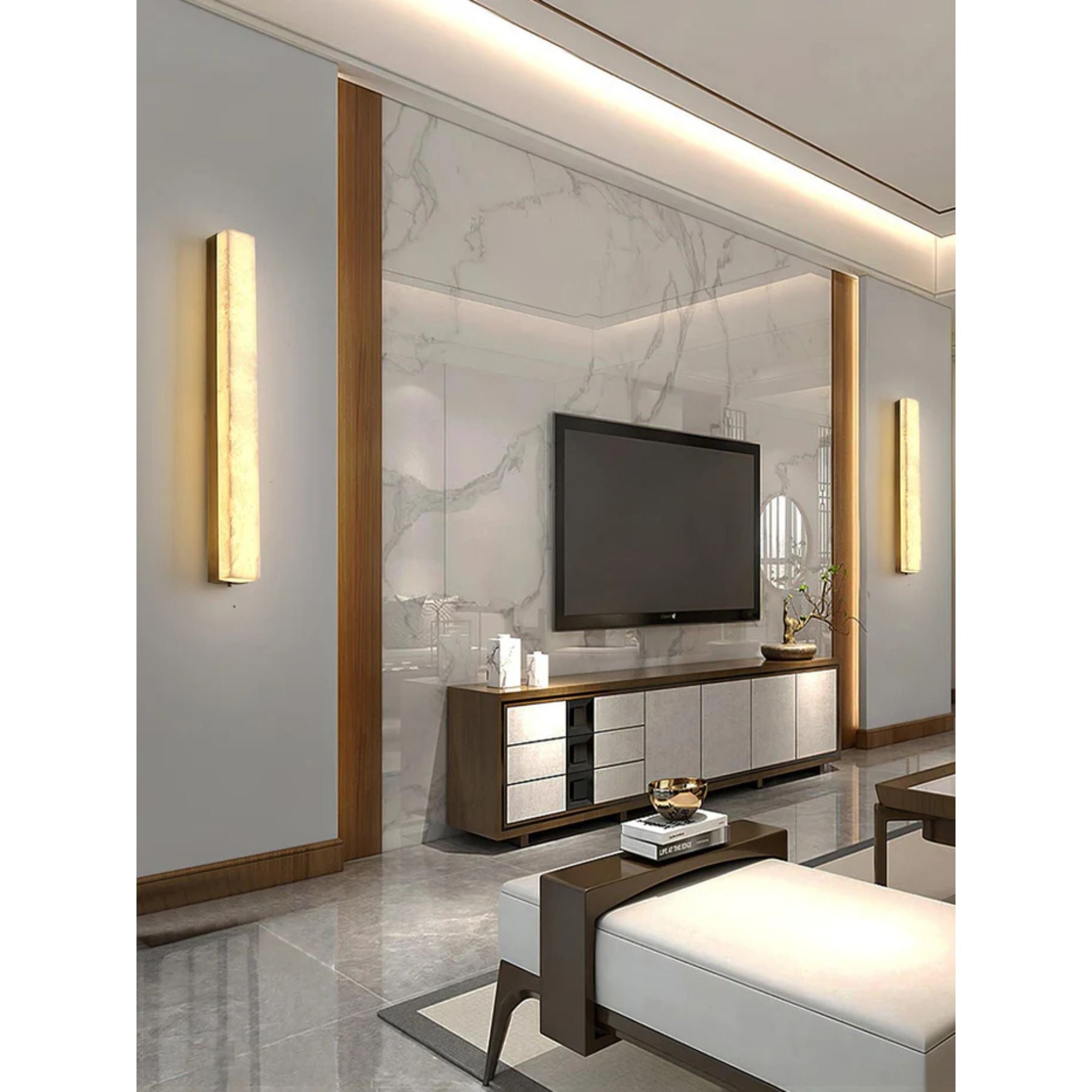 Lureya Albast Wandlamp